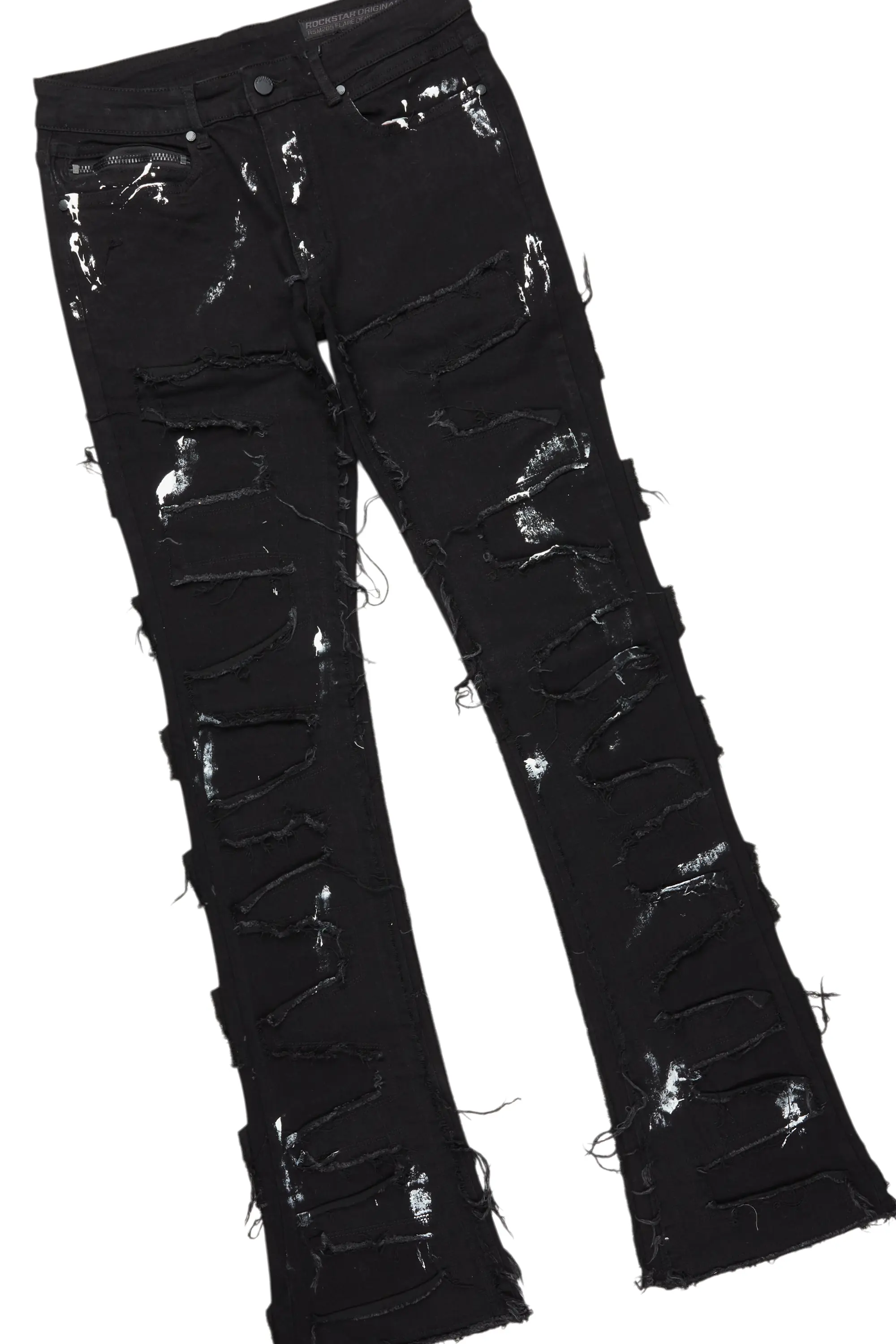 Bernhard Black Knit Sweater/Stacked Flare Jean Bundle - Image 4
