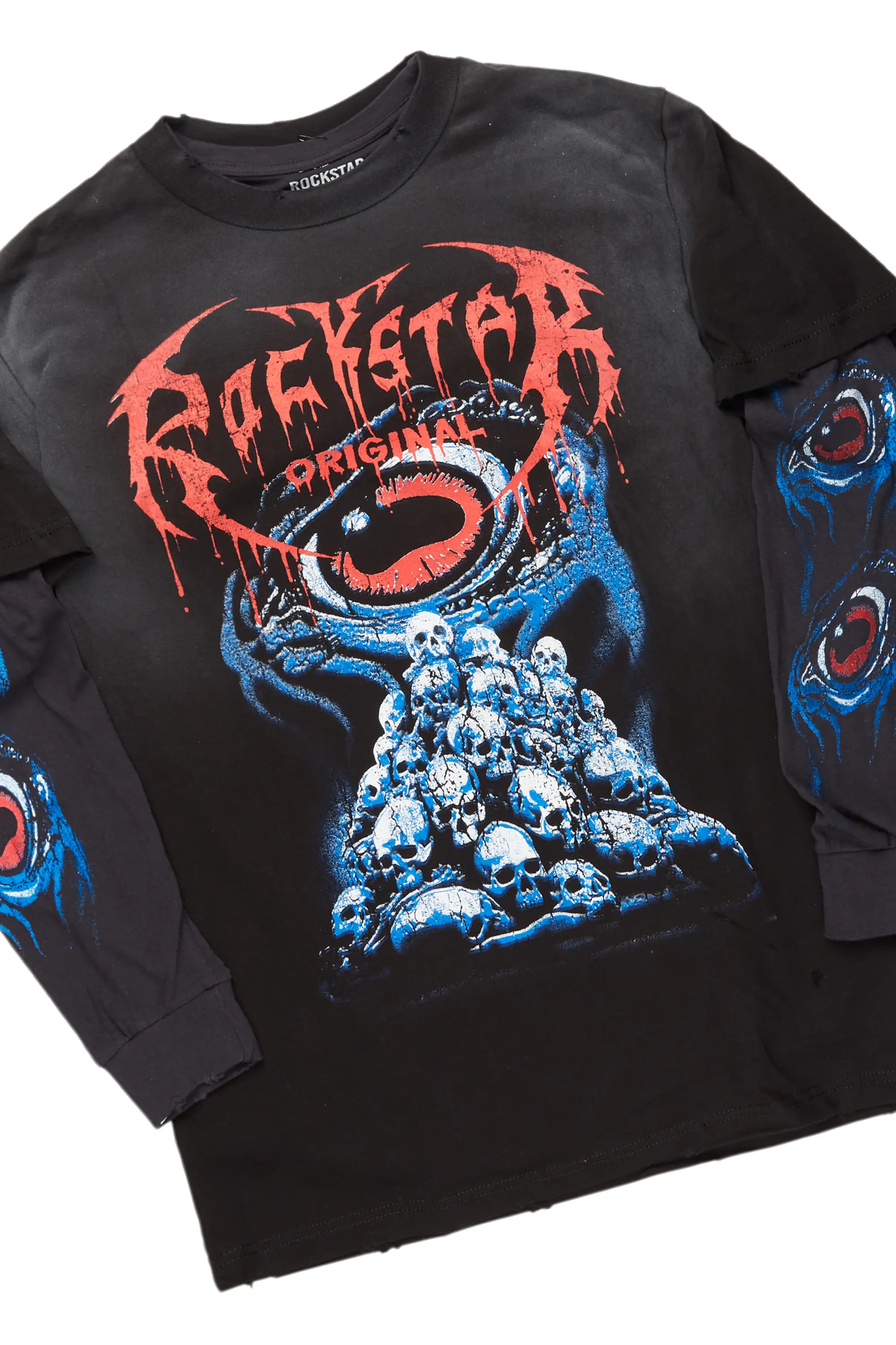 Vicious Black Double Layer T-Shirt/Slim Fit Jean Bundle - Image 2