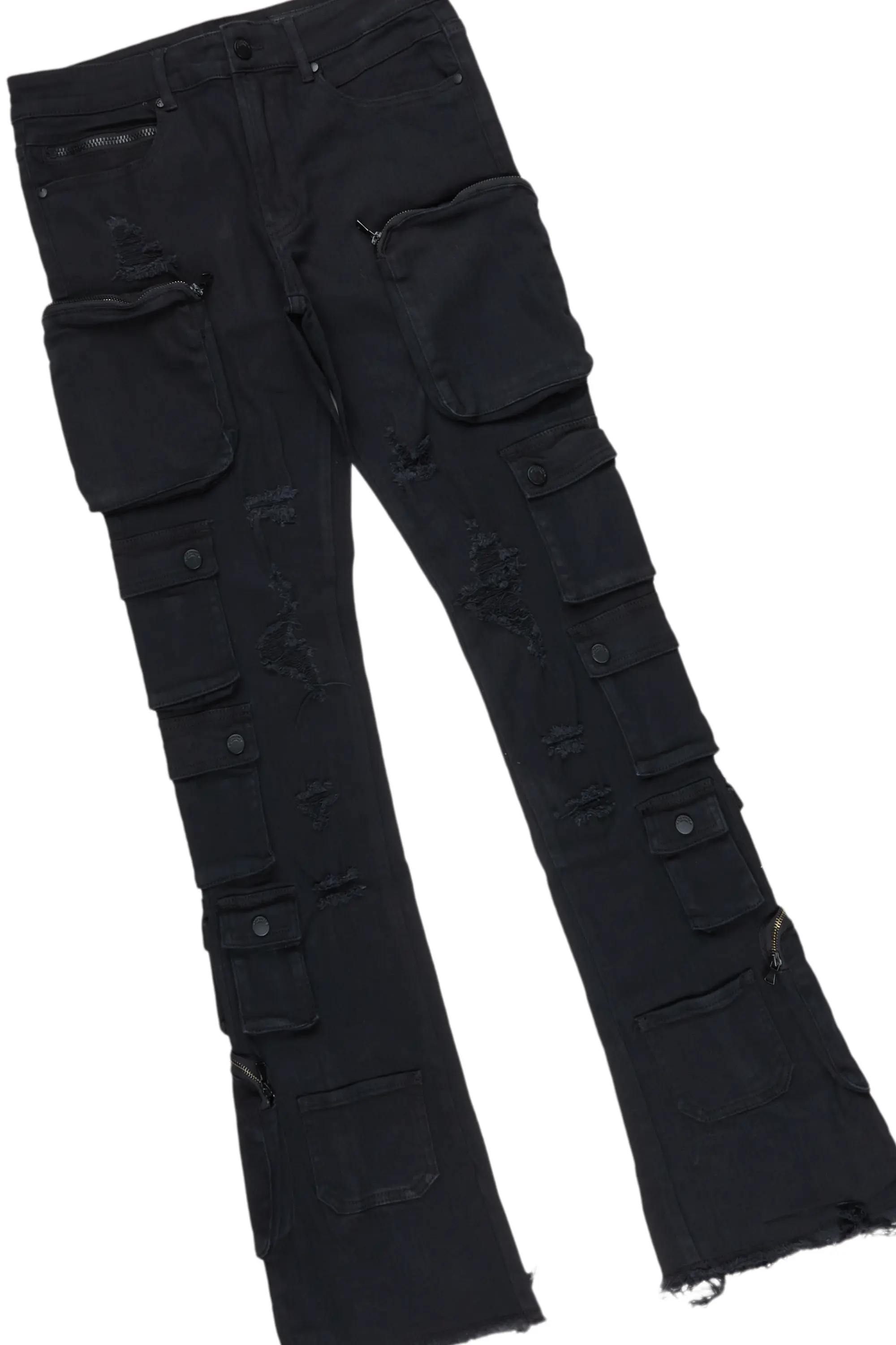 Bubble Sand Hoodie/Stacked Cargo Jean Bundle - Image 4