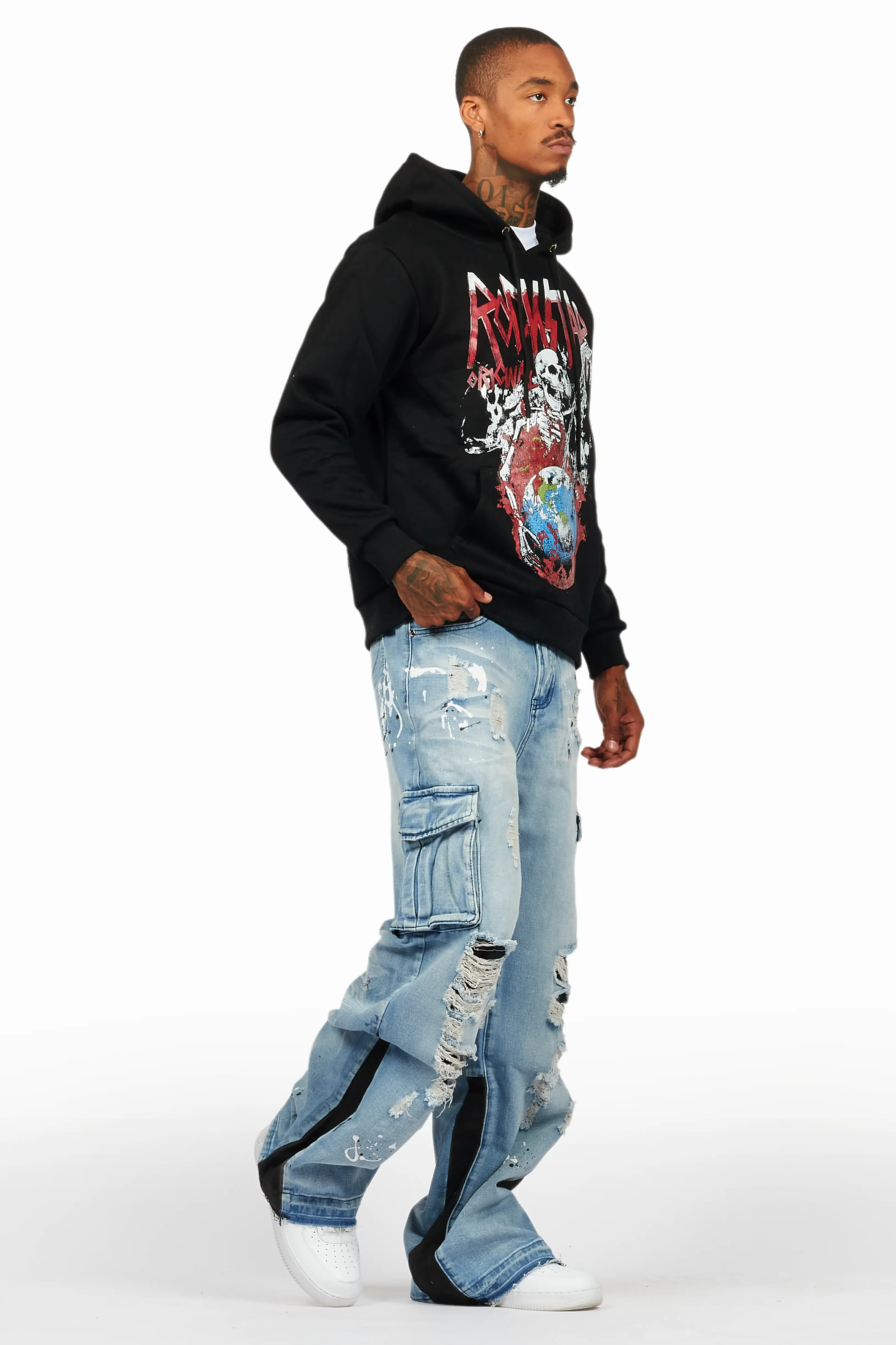 Barrett Black/Blue Hoodie/Baggy Fit Jean Bundle - Image 6