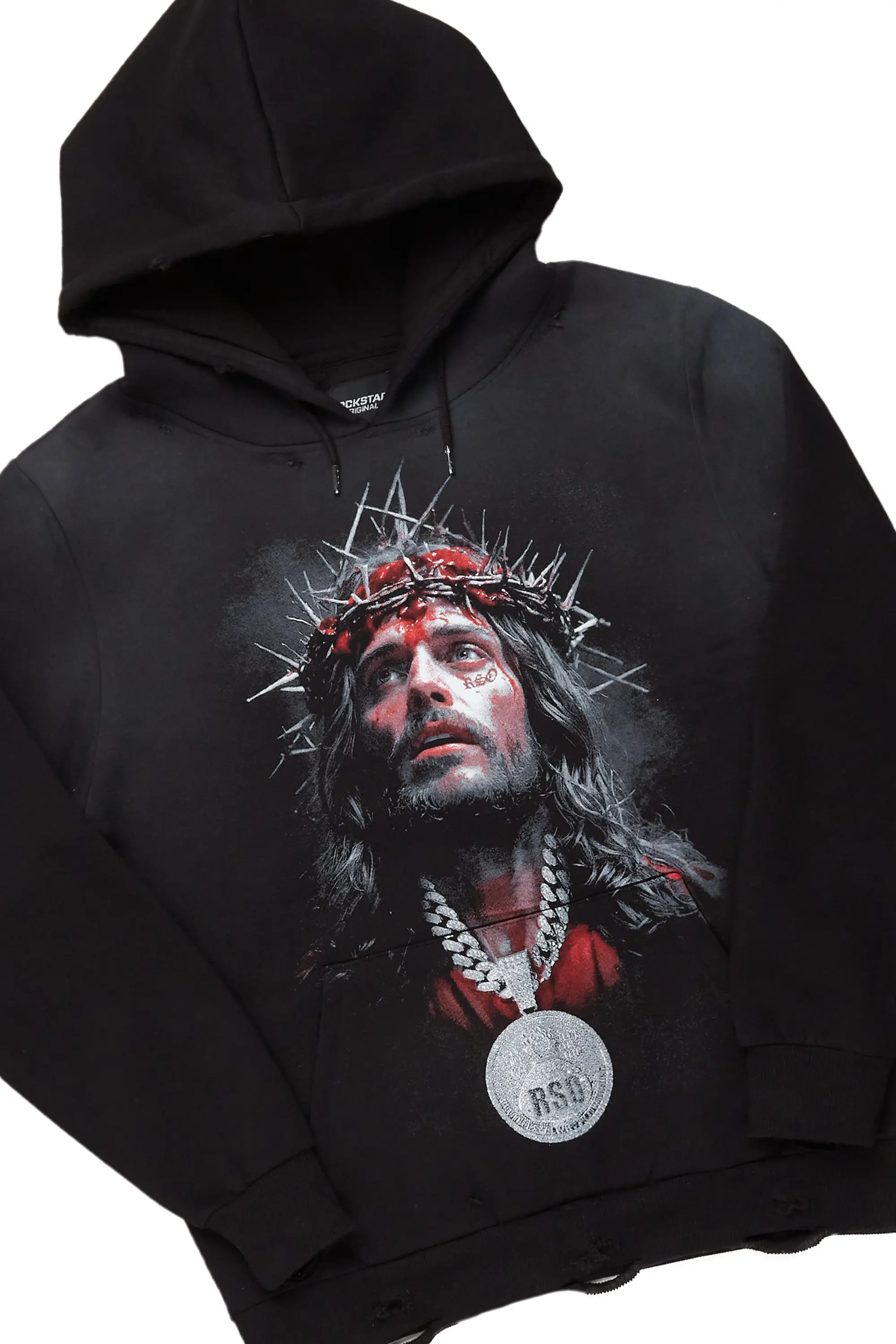Amina Black Hoodie/Stacked Flare Jean Bundle - Image 7