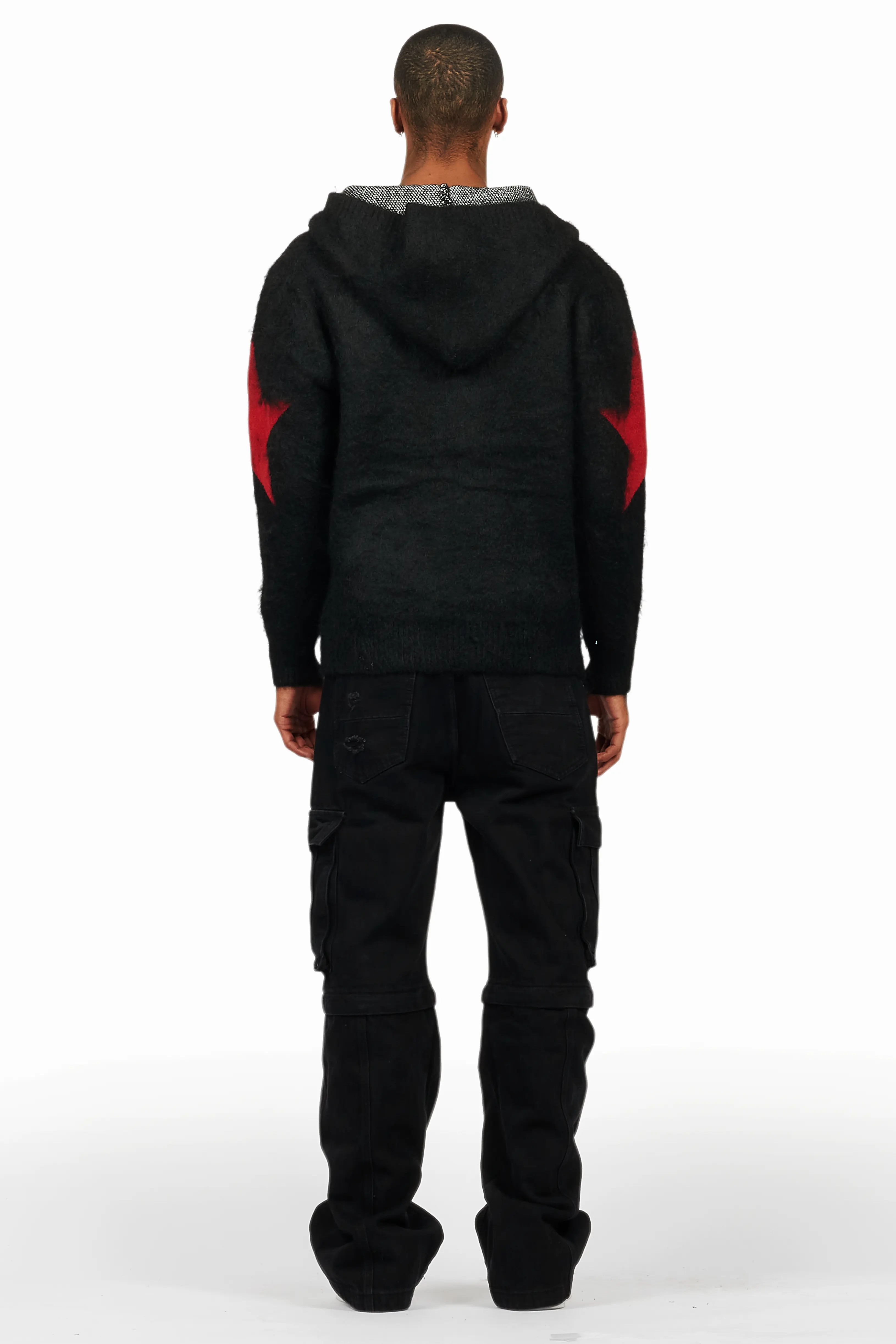 States Black Mohair Hoodie/Baggy Fit Jean Bundle - Image 4
