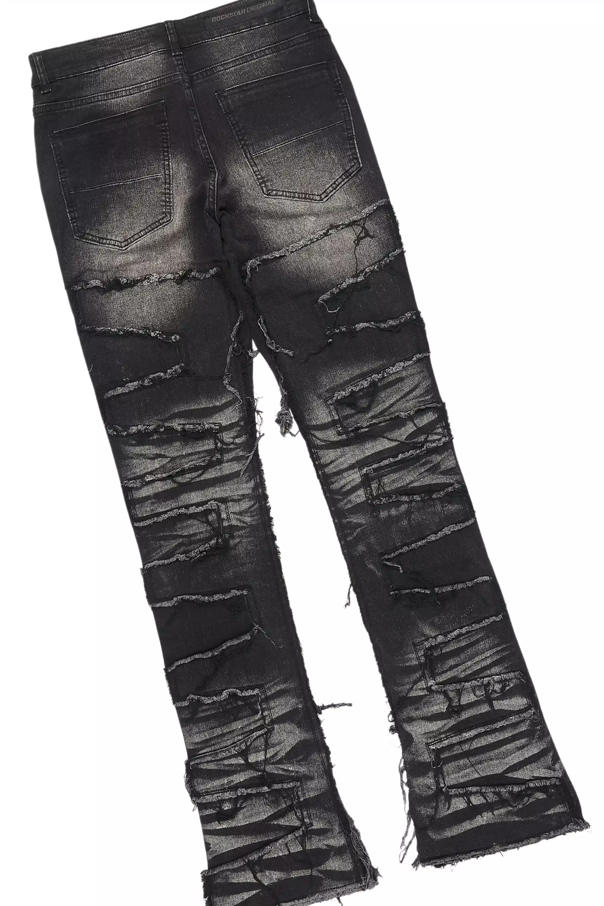 Waller Dark Grey Graphic T-Shirt/Stacked Flare Jean Bundle - Image 10