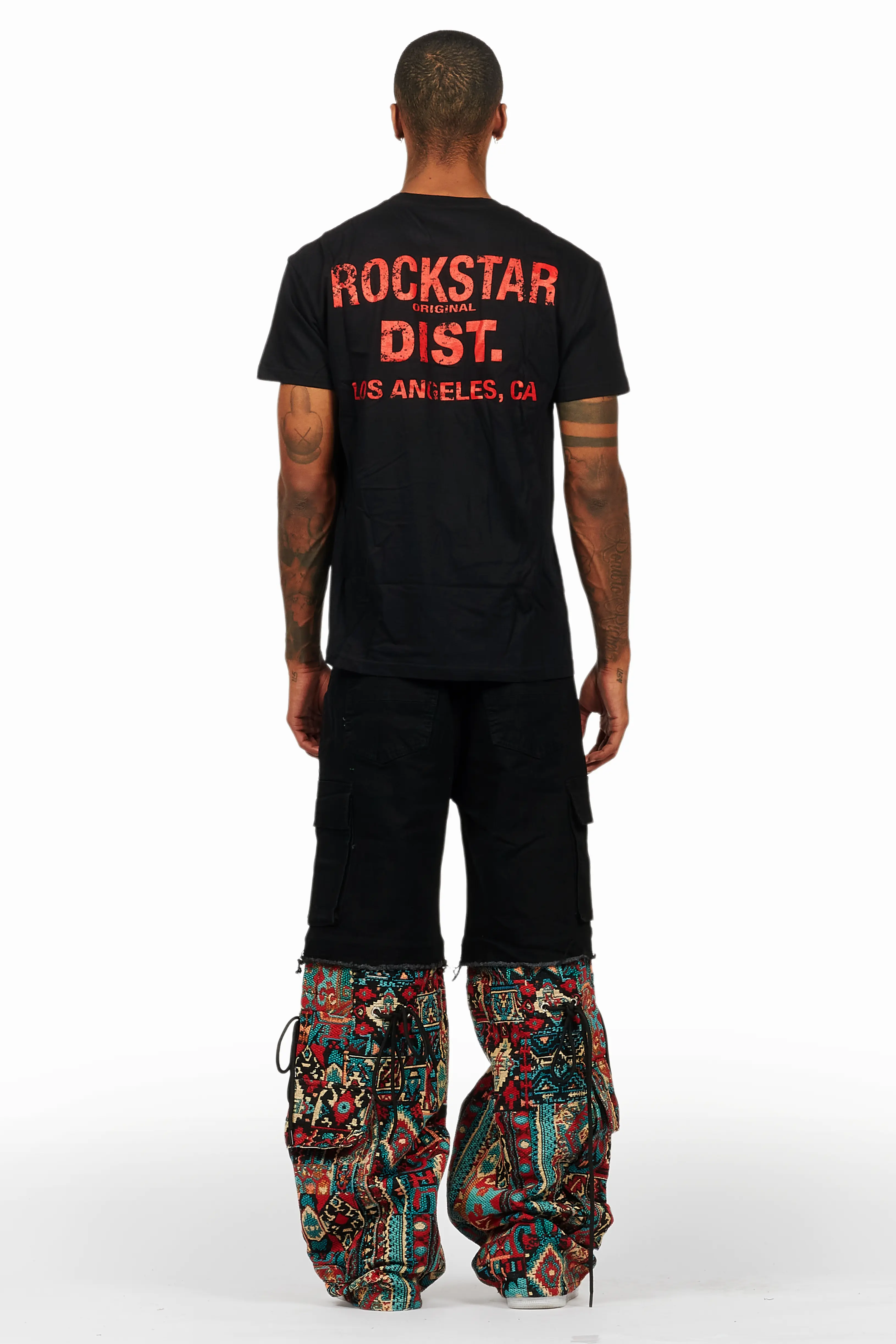 Lake Black/Red T-Shirt/Tapestry Baggy Jean Bundle - Image 4