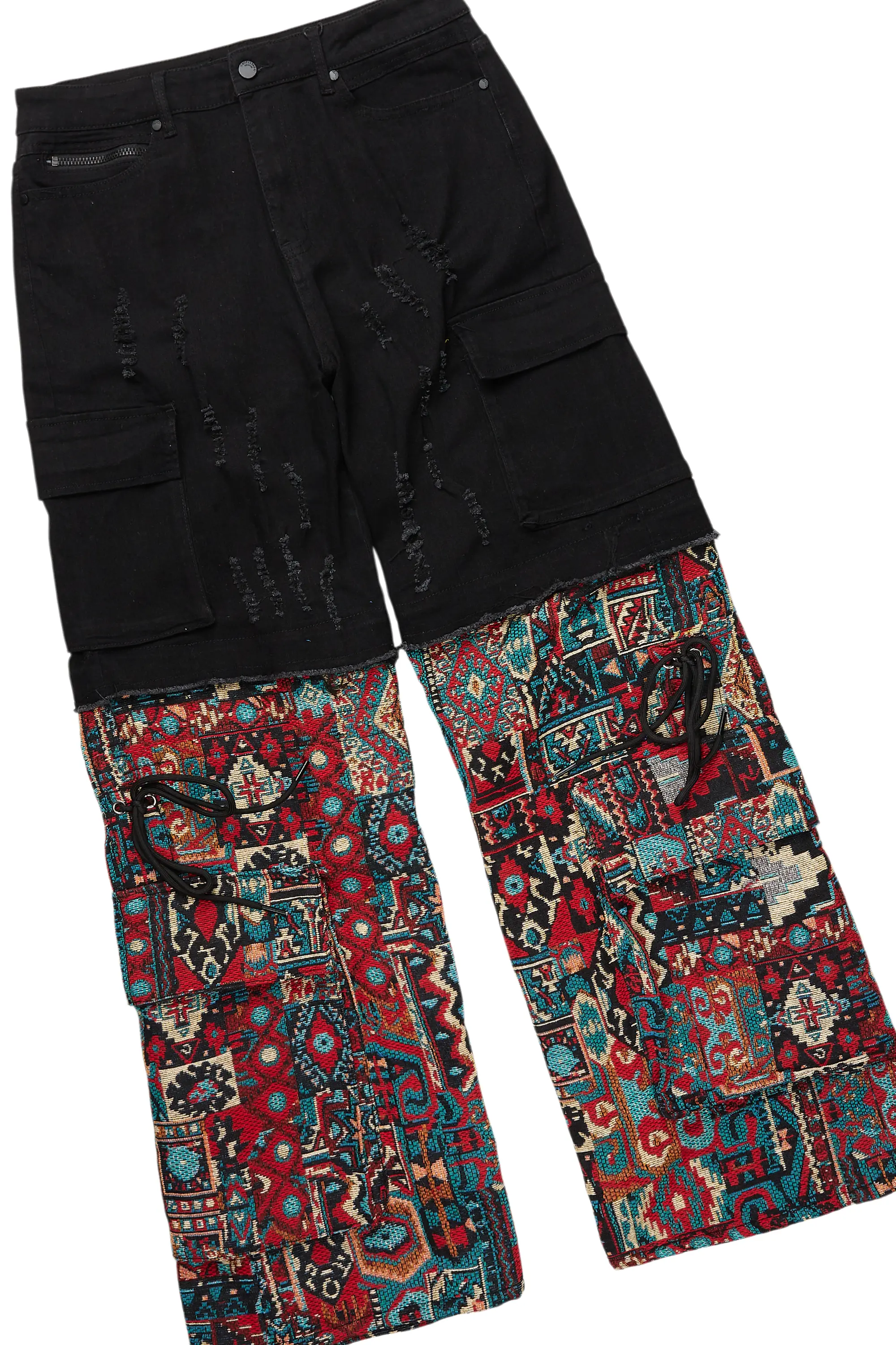 Lake Black/Red T-Shirt/Tapestry Baggy Jean Bundle - Image 9