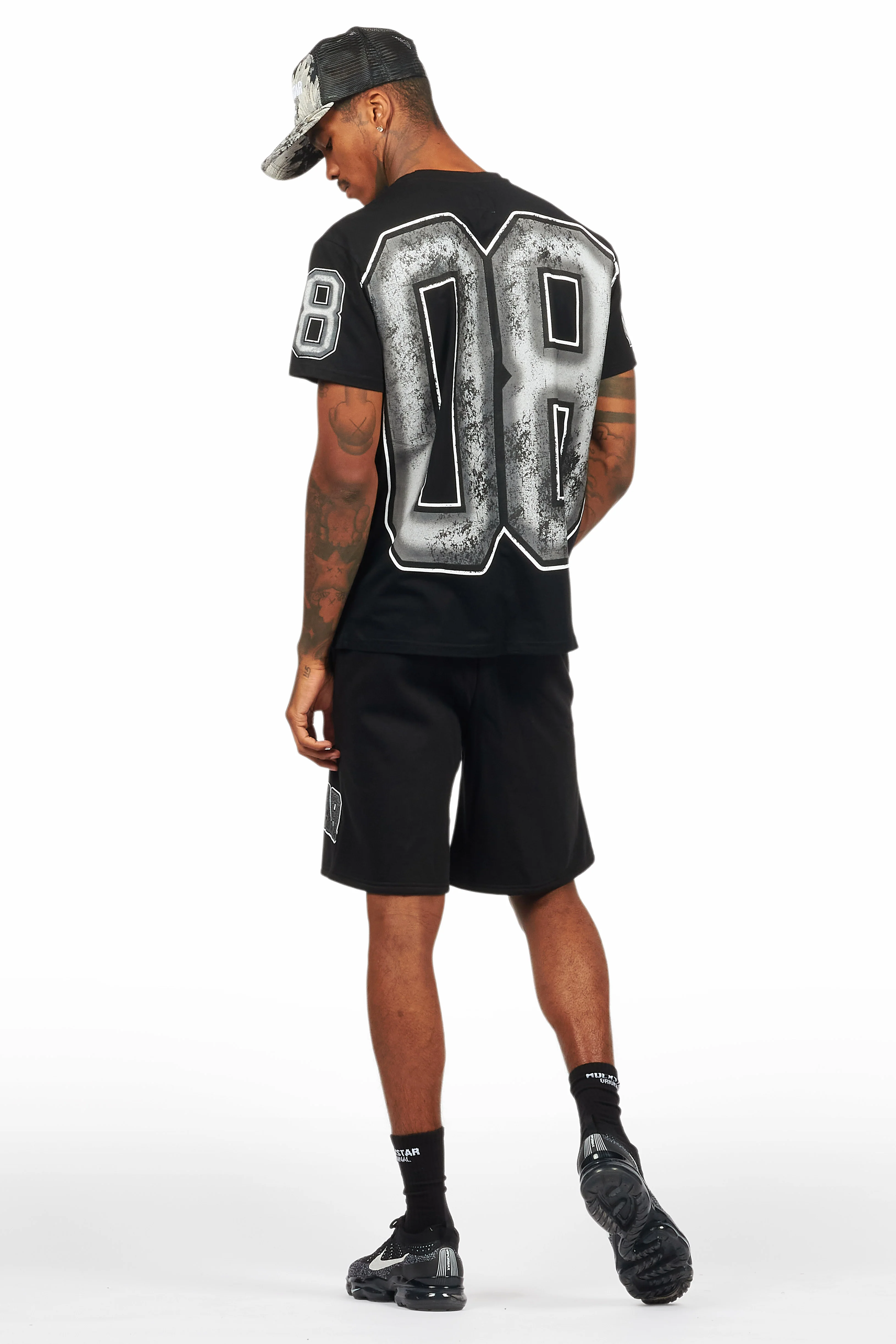 Fields Black/Grey T-Shirt Short Set - Image 5