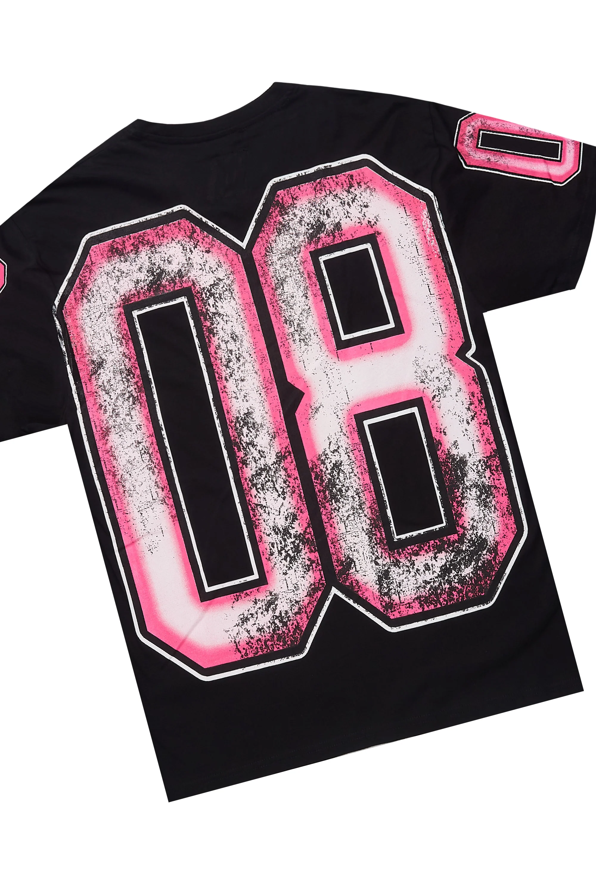 Fields Black/Pink T-Shirt Short Set - Image 6
