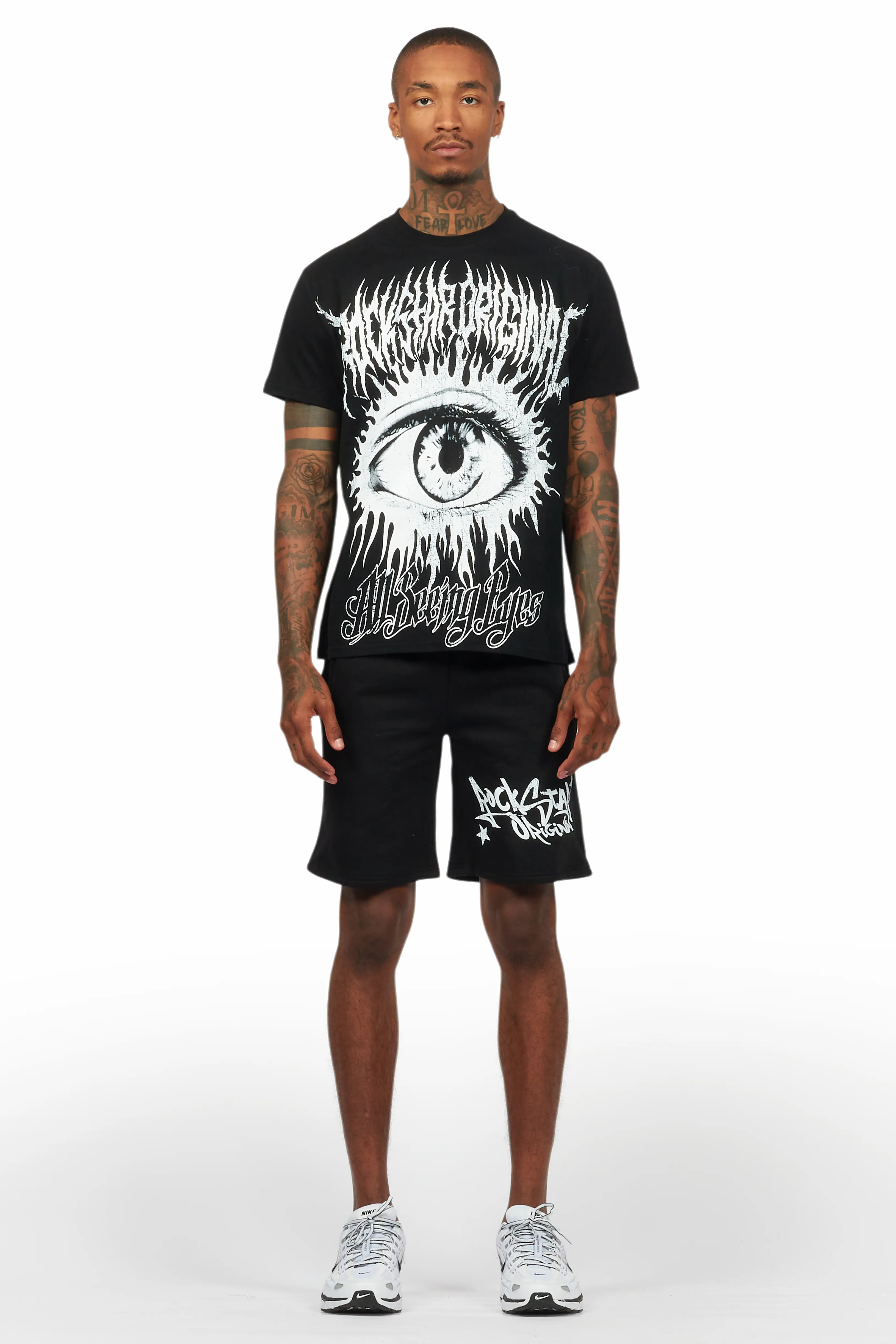 All Seeing Eyes Black Short Set - Image 2