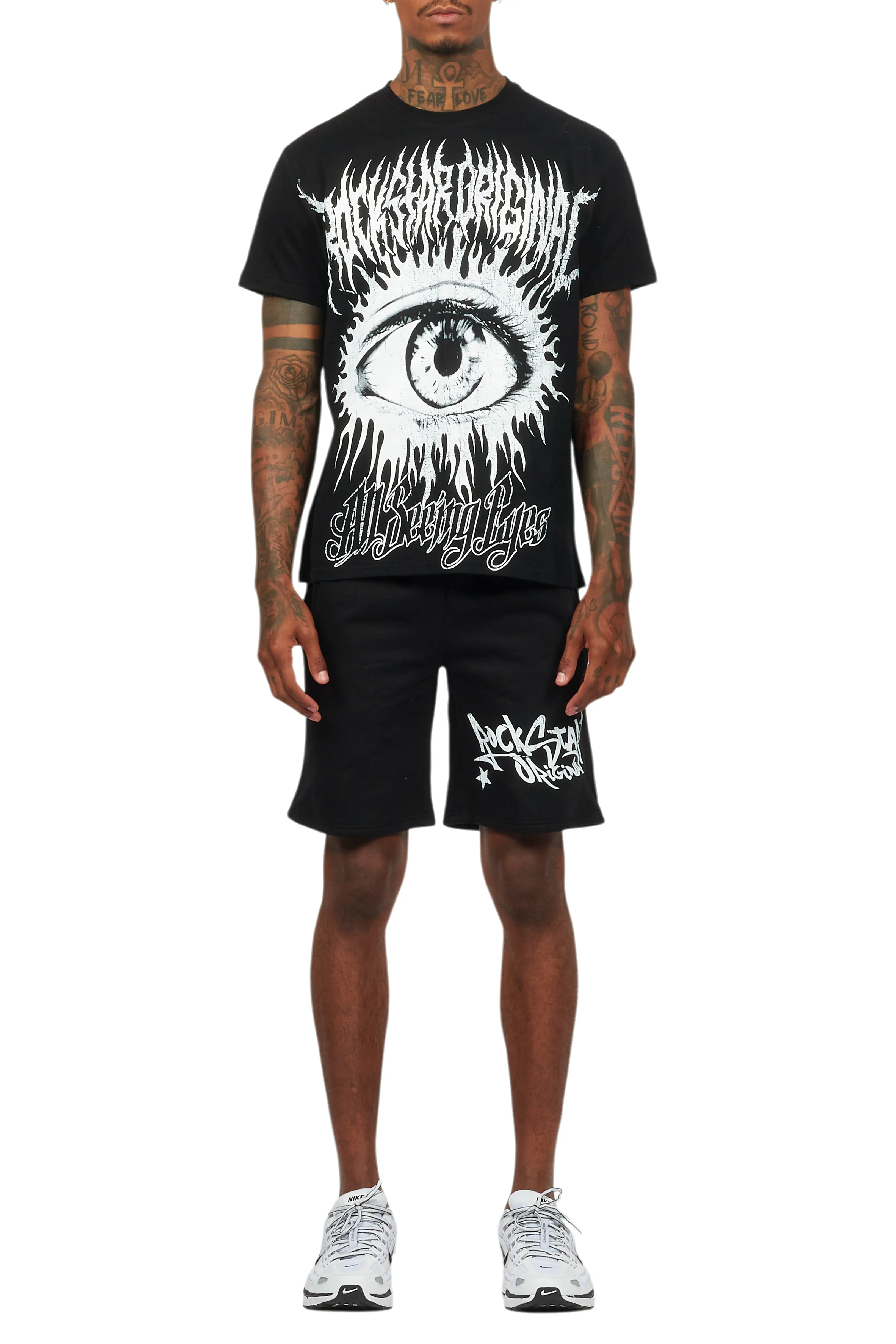 All Seeing Eyes Black Short Set - Image 9
