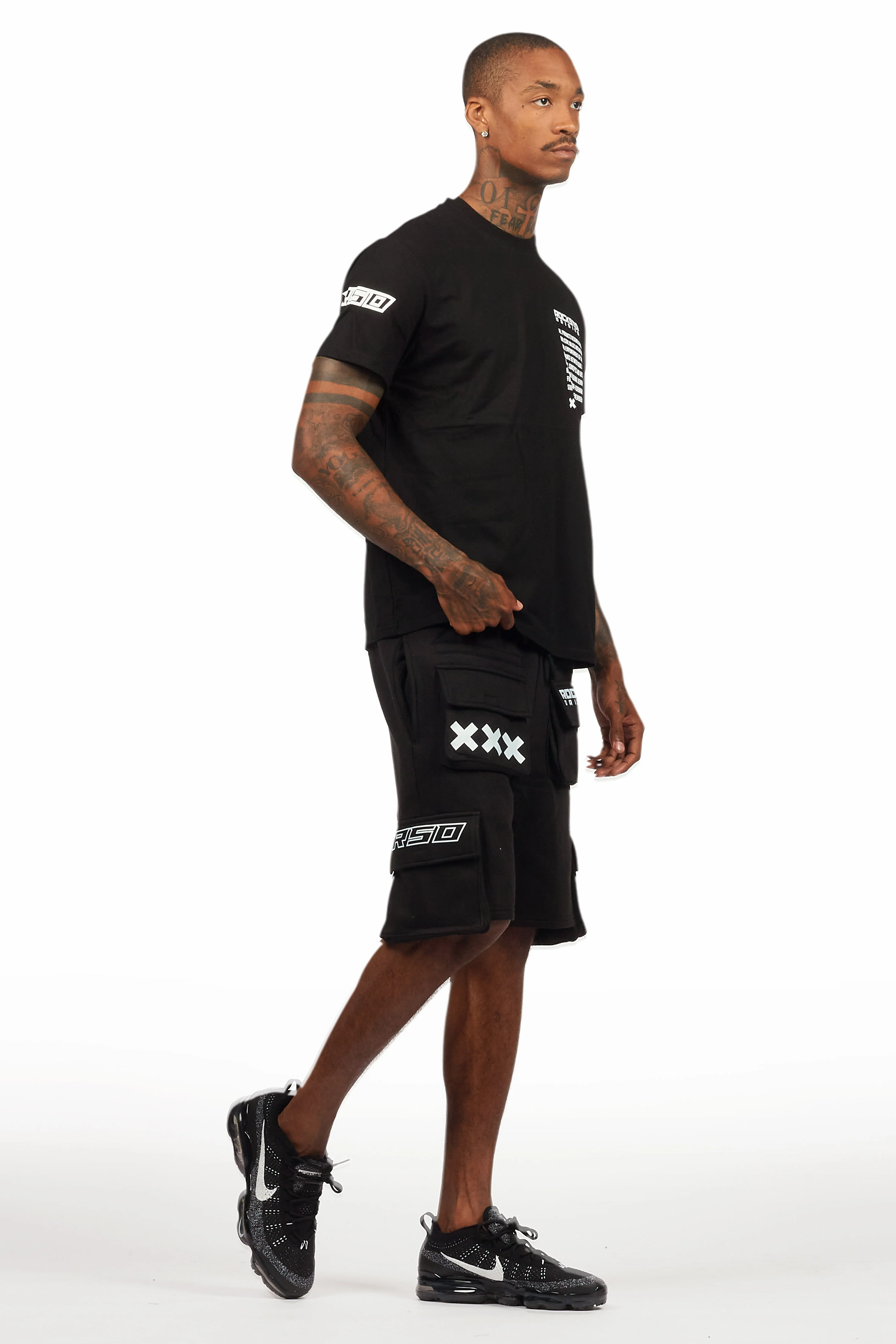 Jash Black/White Short Set - Image 11