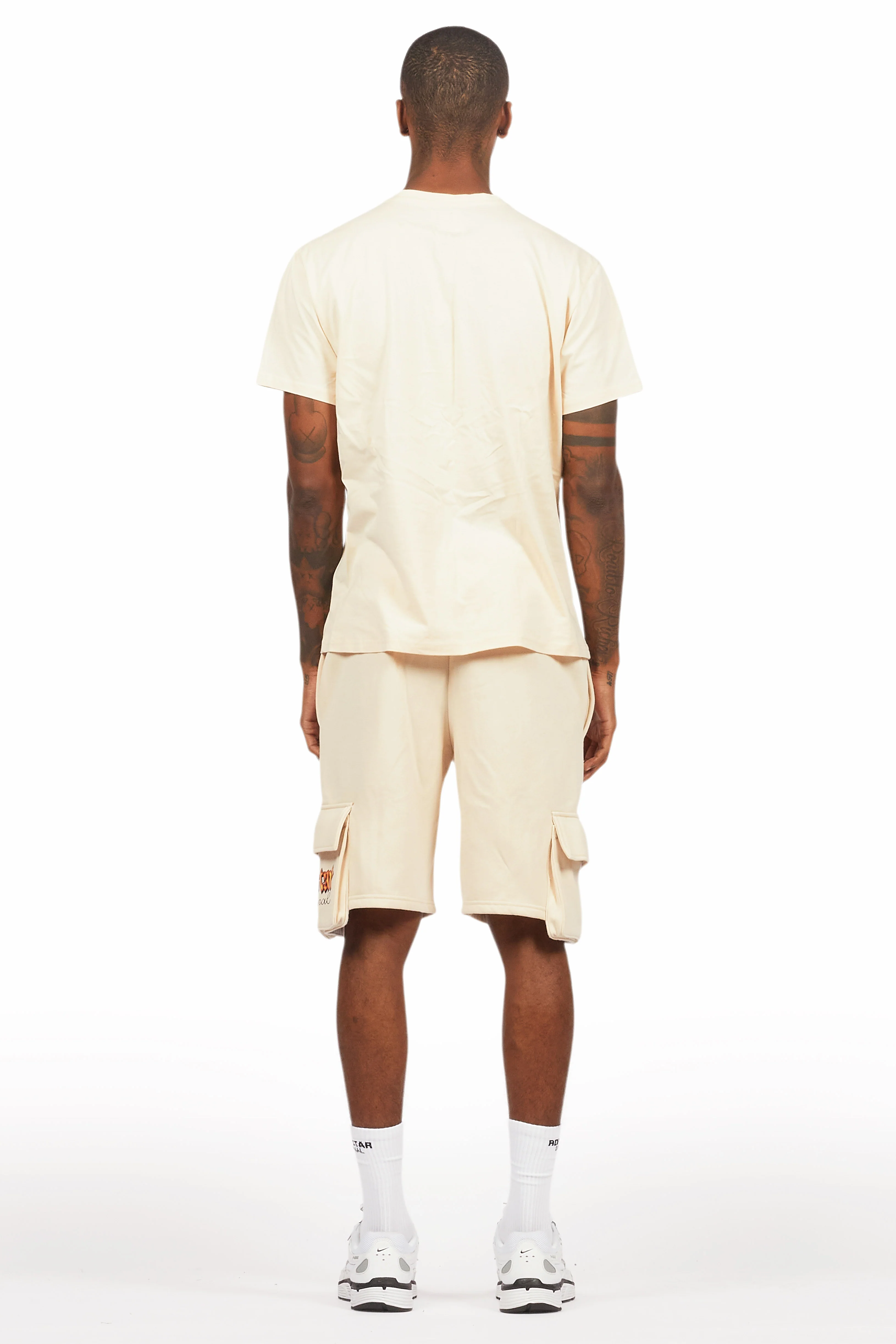Shoota Beige/Black Short Set - Image 4