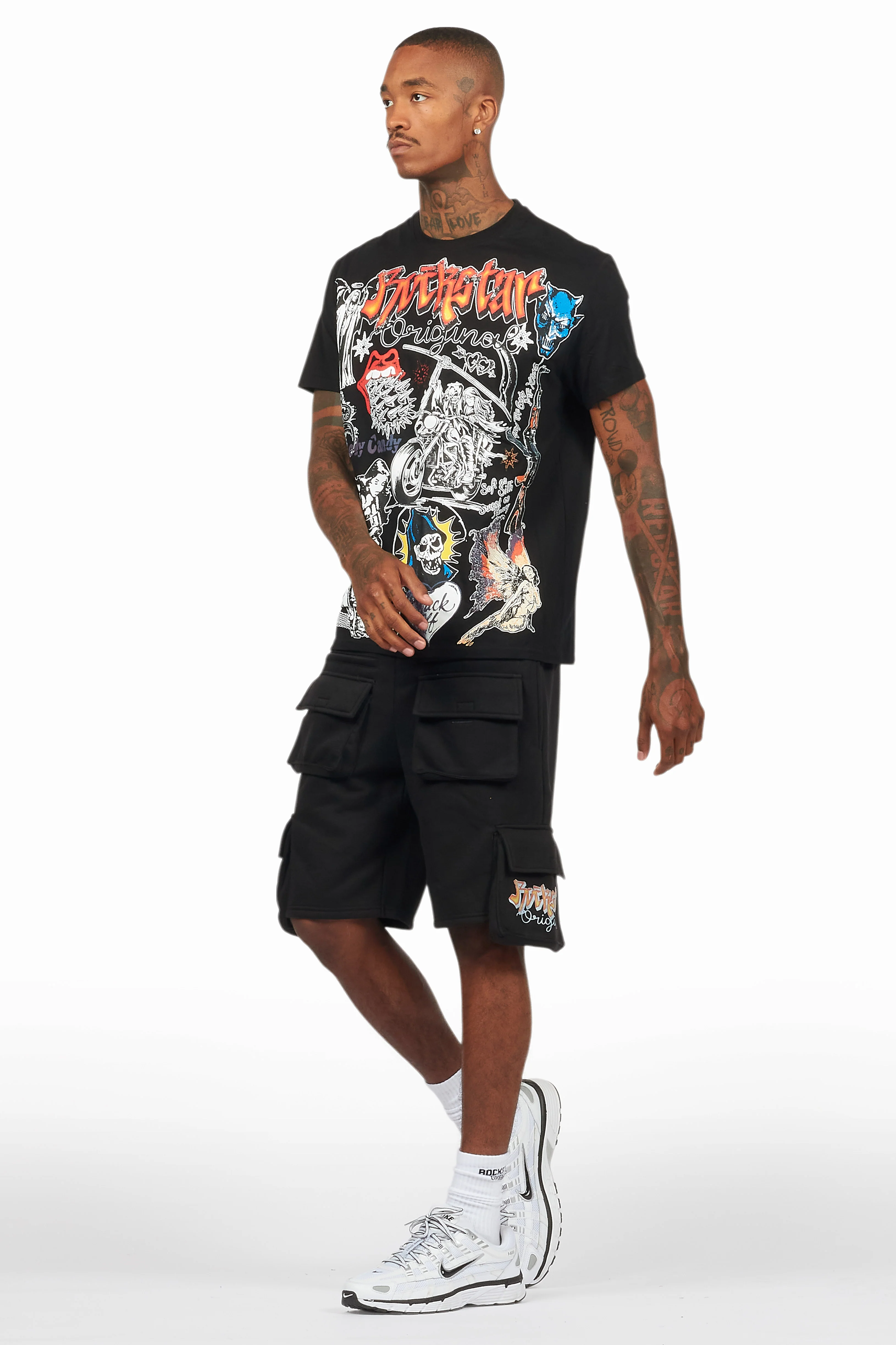 Shoota Black/Red Short Set - Image 12
