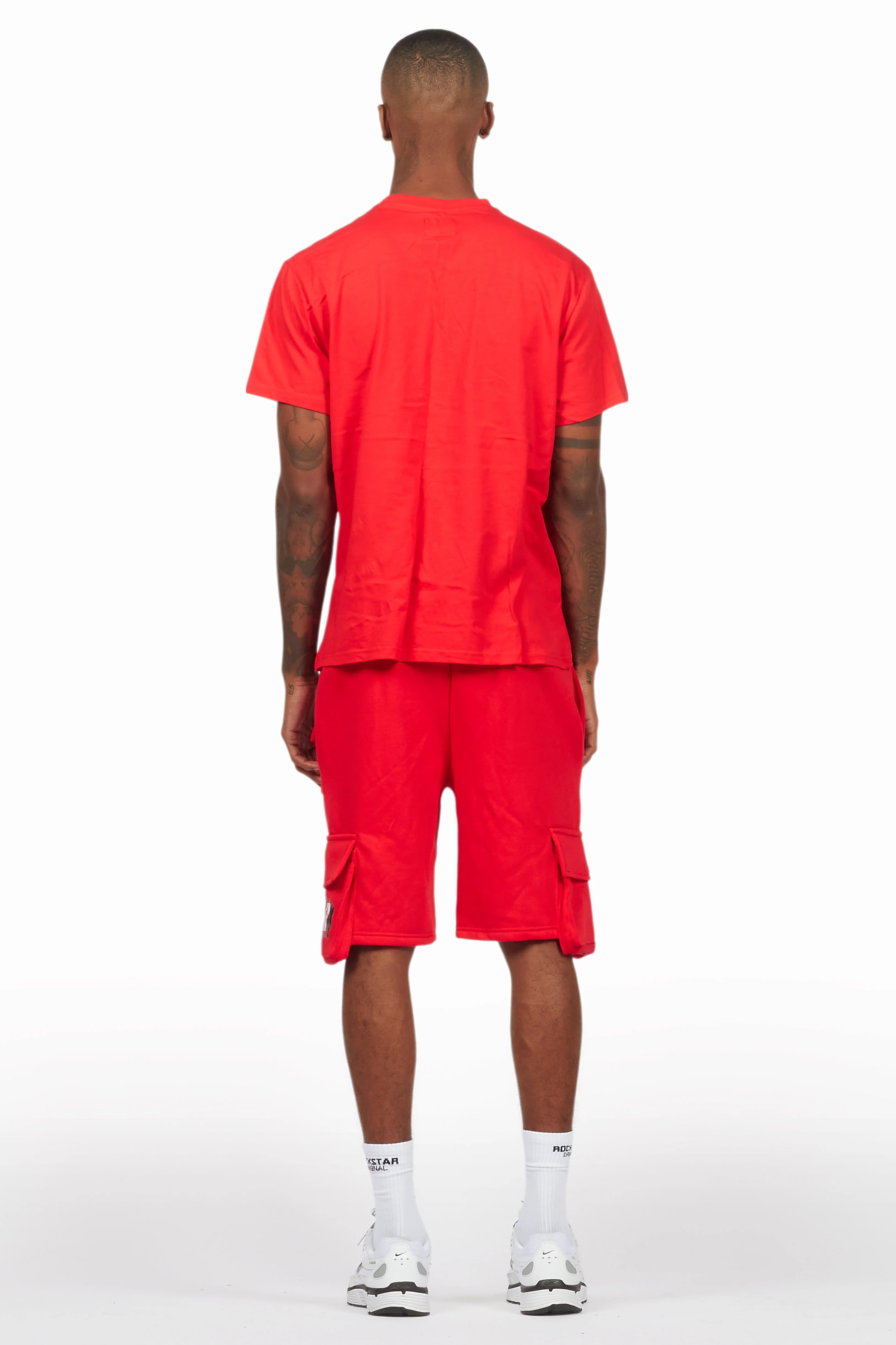 Racing Grung Red/Black T-Shirt Cargo Shorts Set - Image 9