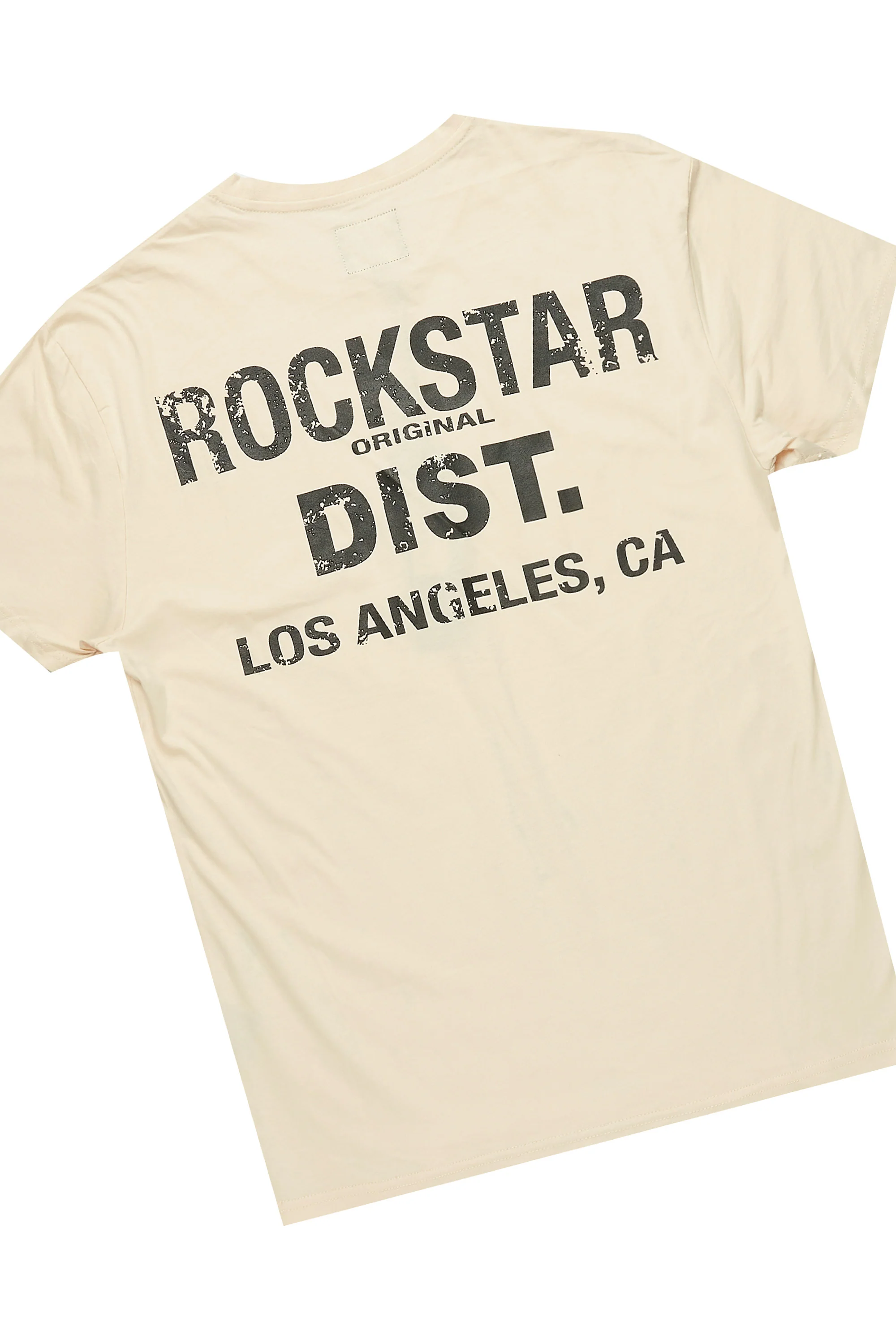 Raffer Beige/Black T-Shirt Cargo Shorts Set - Image 6