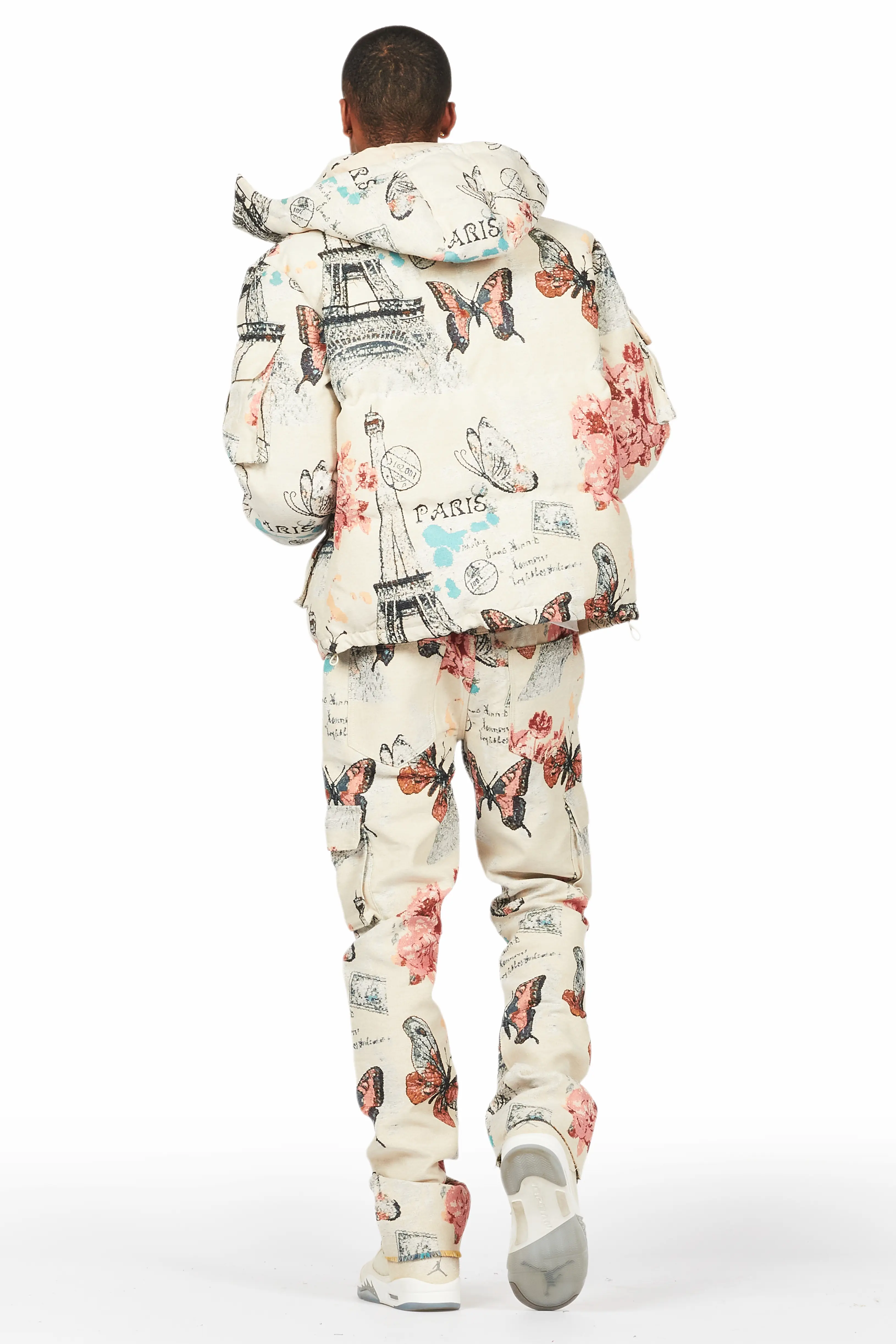 Lamont Beige Multi Puffer & Lamont Tapestry Jean Bundle - Image 5