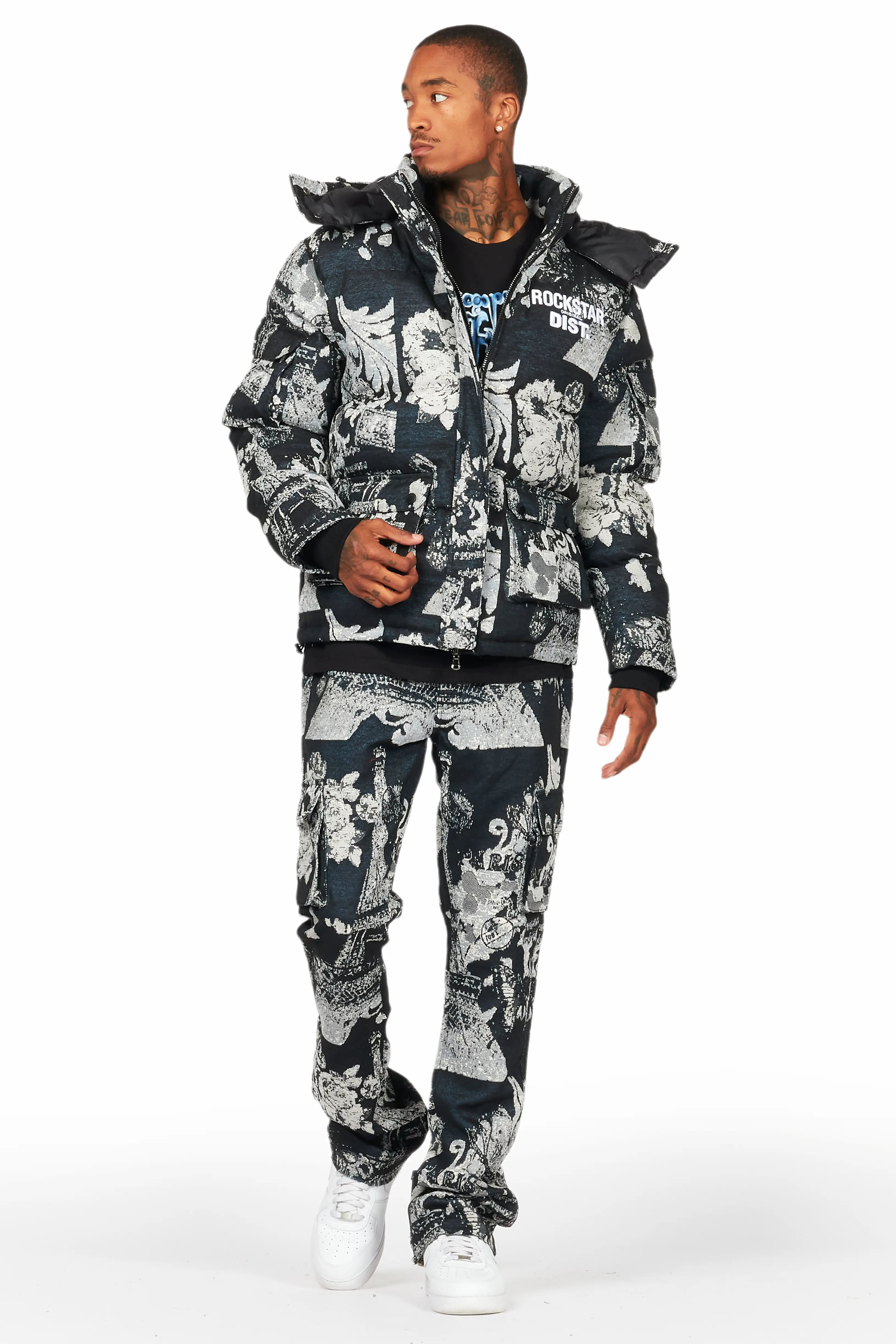 Lamont Black Puffer & Lamont Tapestry Jean Bundle - Image 2