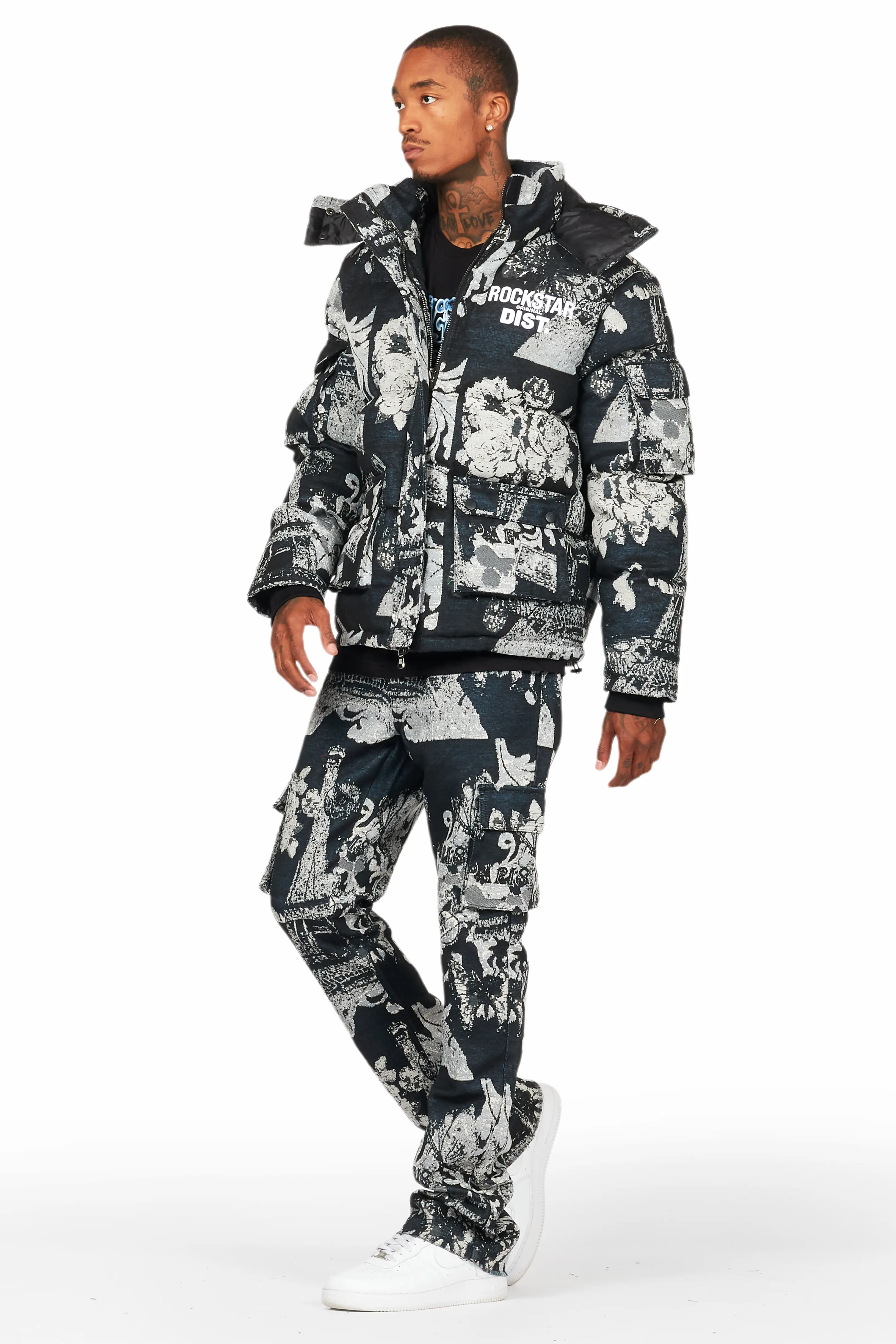 Lamont Black Puffer & Lamont Tapestry Jean Bundle - Image 5