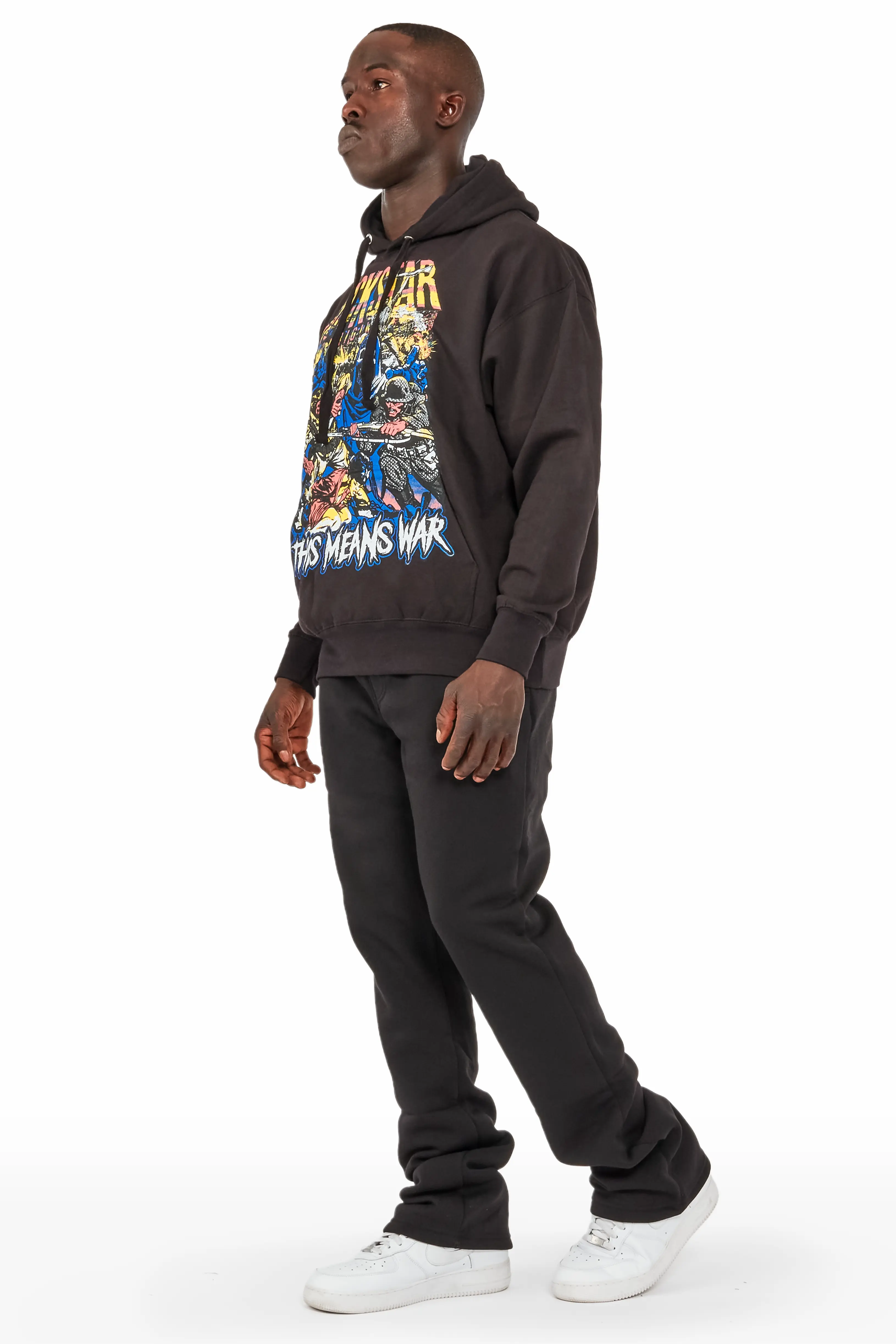 Normandie Black Hoodie Trackset - Image 5