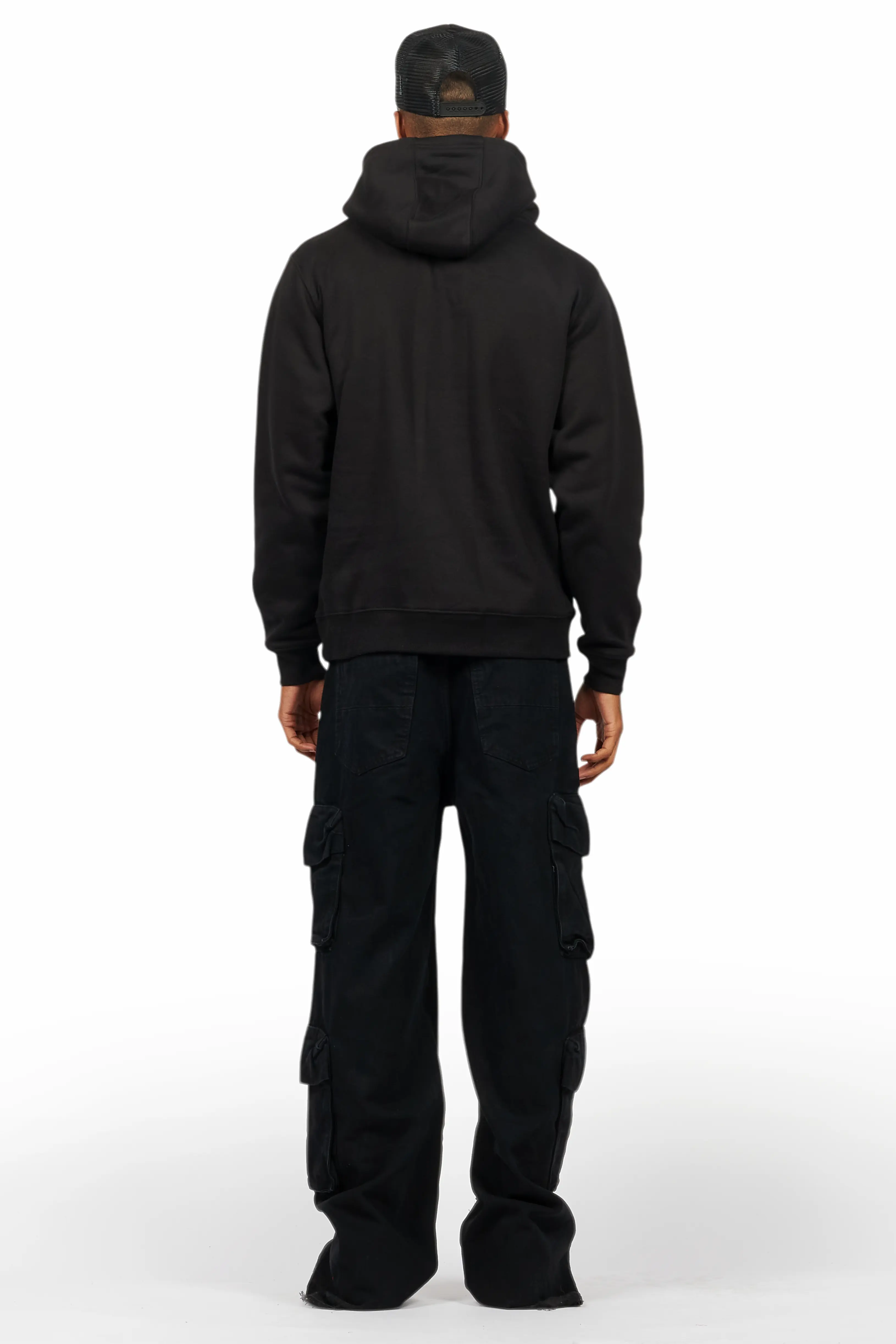Basic Trio Black Stacked Flare Jean Set - Image 6