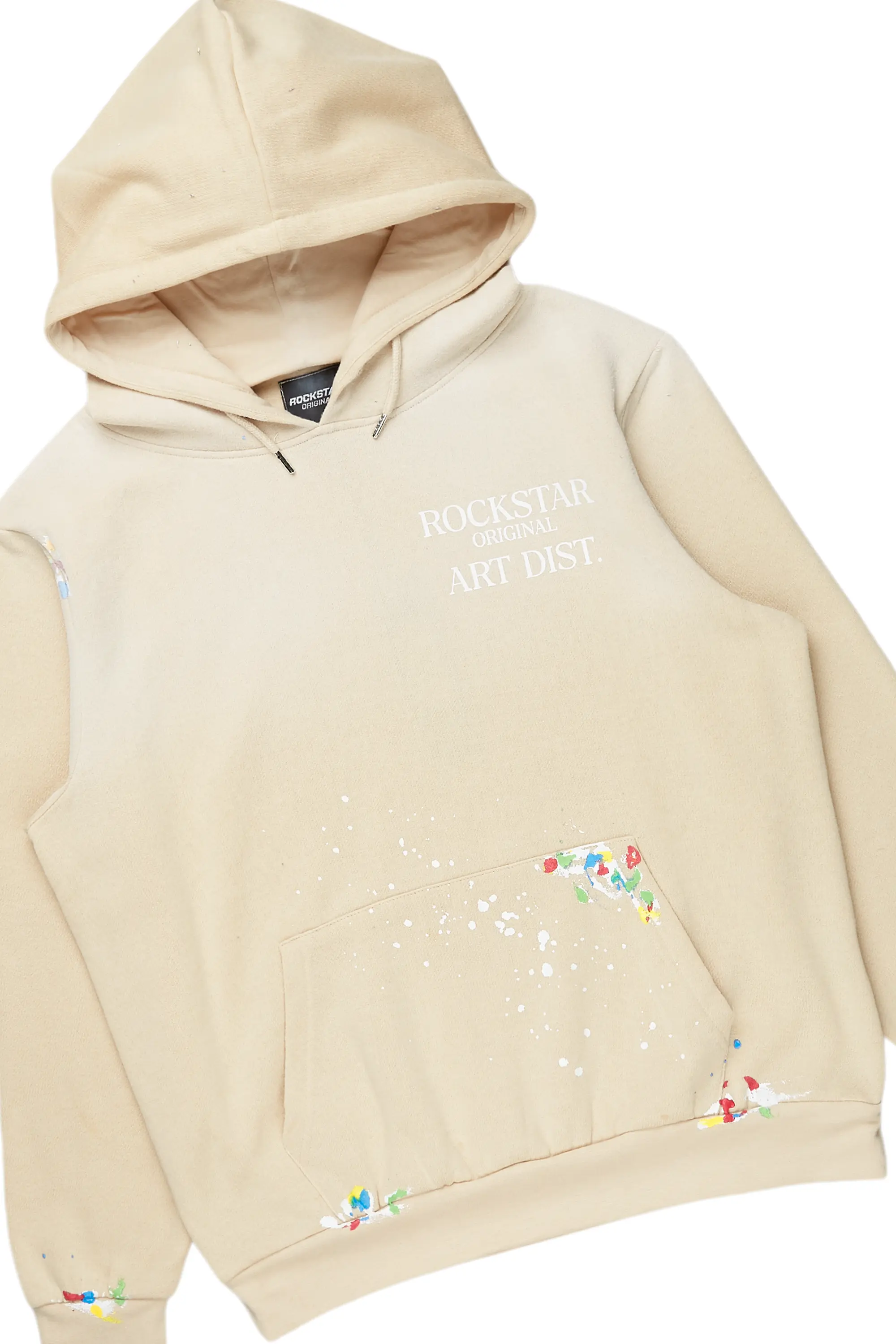 Rockstar Art Dist. Beige/White Super Stacked Pant Set - Image 7