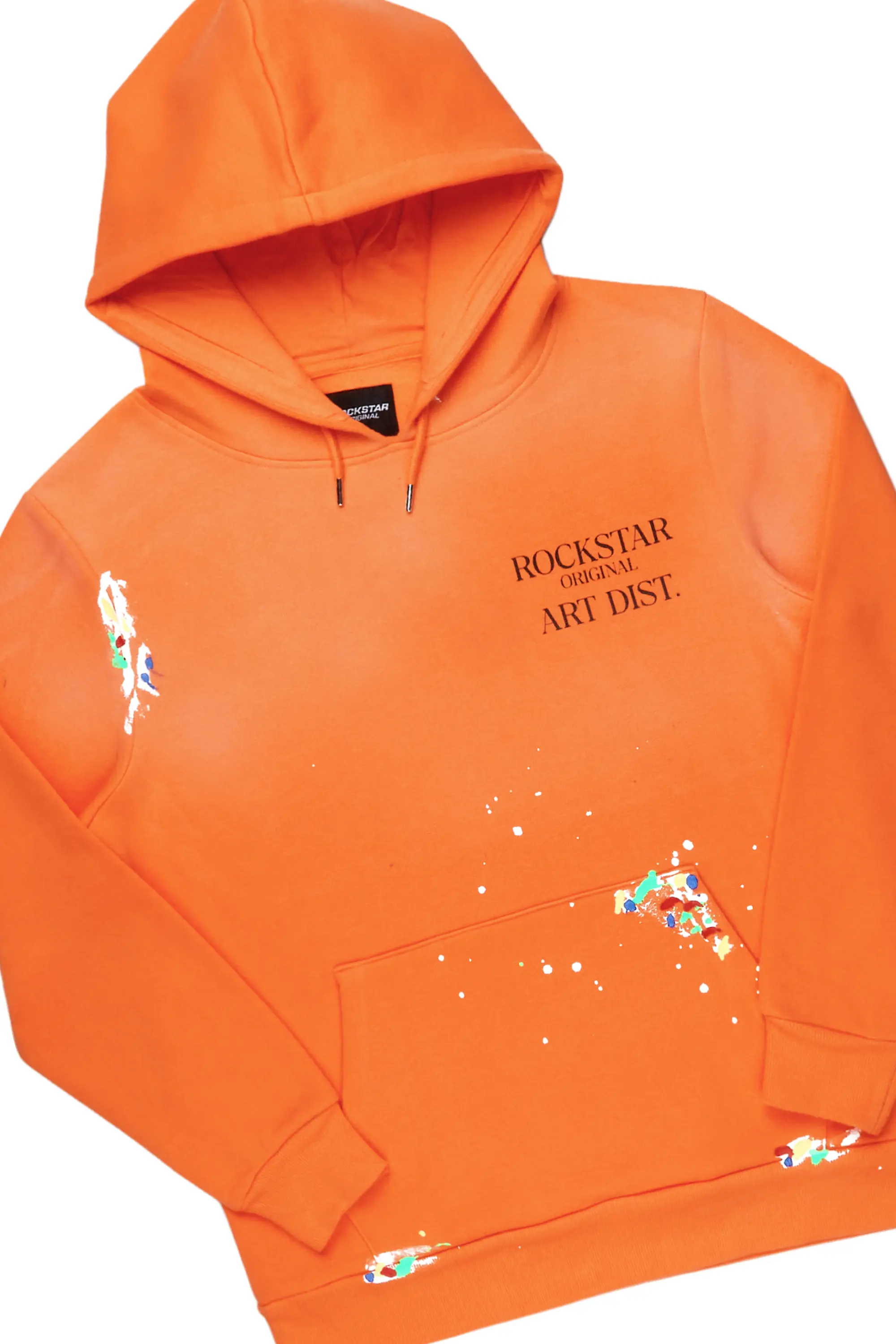 Rockstar Art Dist. Orange/Black Super Stacked Pant Set - Image 6