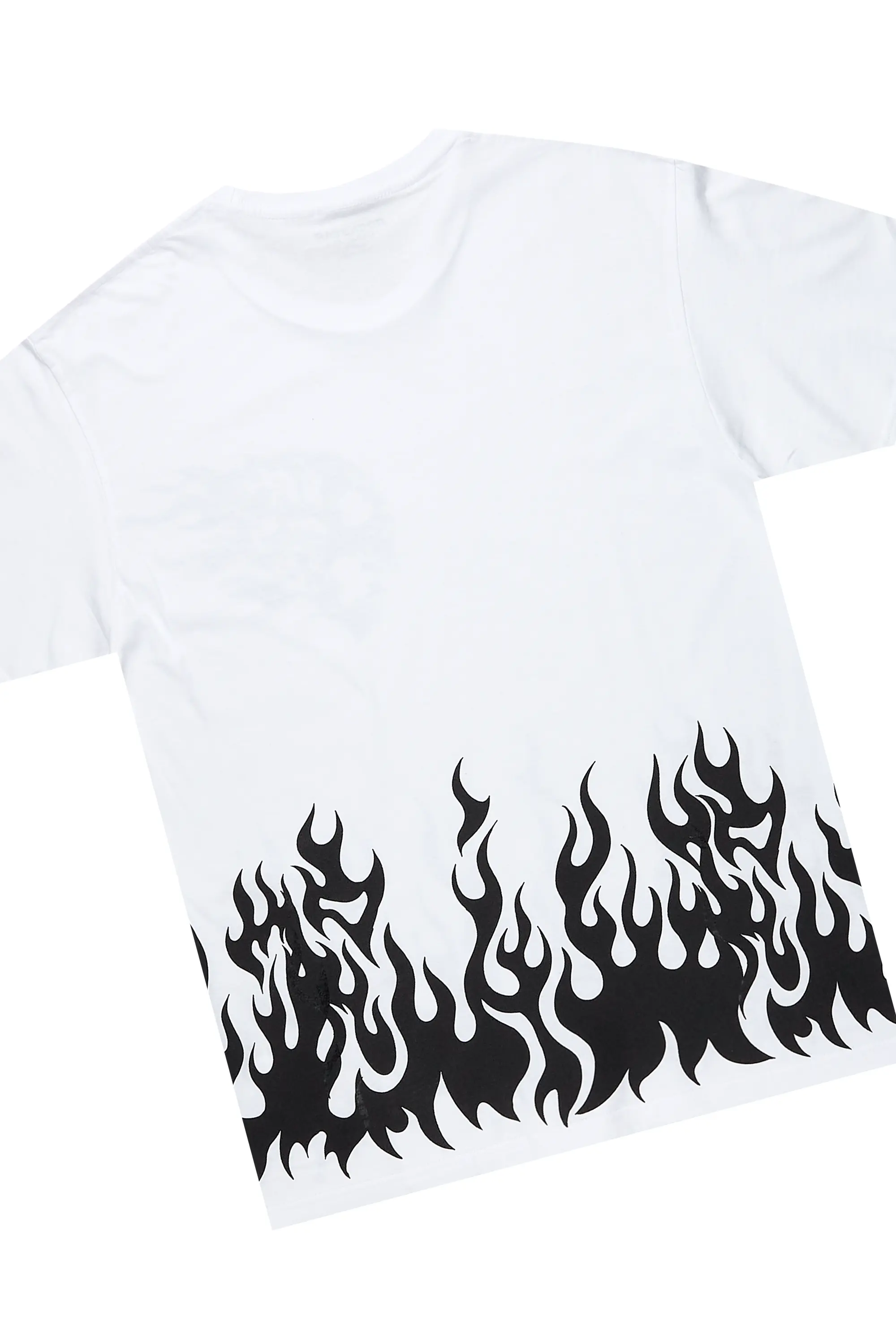 Bubble White/Black T-Shirt/Stacked Flare Jean Set - Image 3