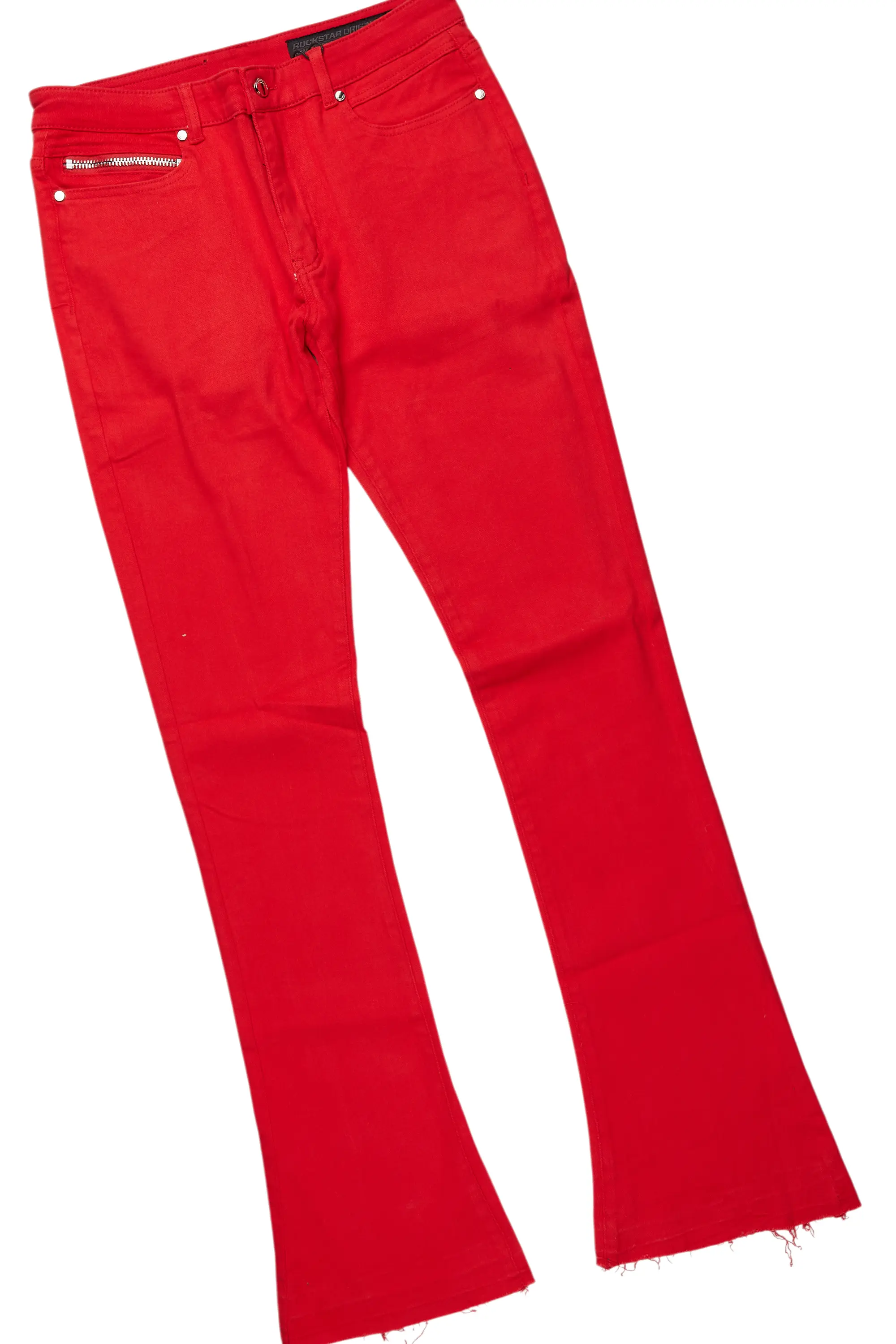Grill White/Red Oversized Graphic T-Shirt/Dag Stacked Flare Jean Set - Image 9