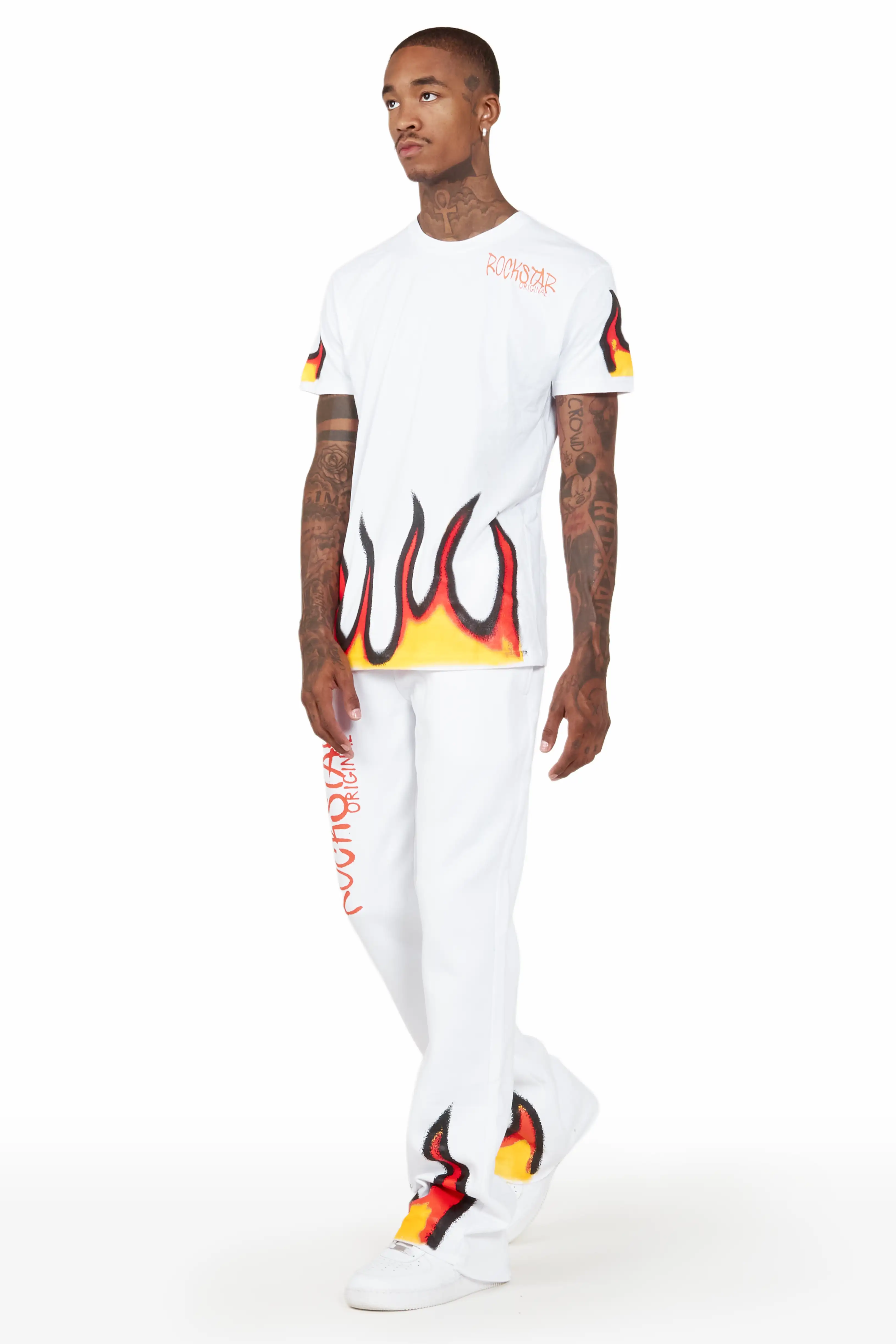 Grayson White Graphic T-Shirt/Pant Set - Image 5