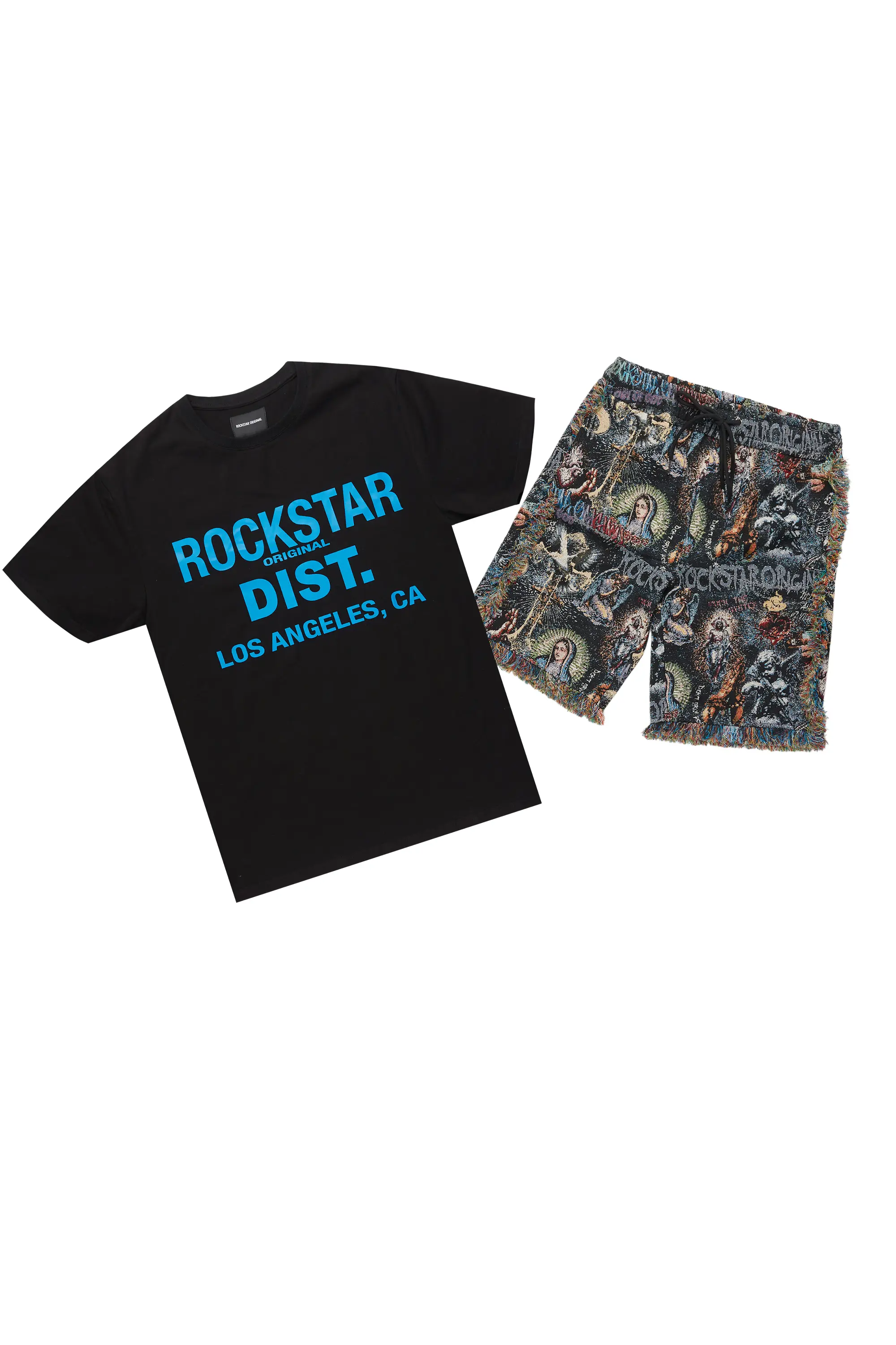 Tappy Black/Multi T-Shirt Short Set