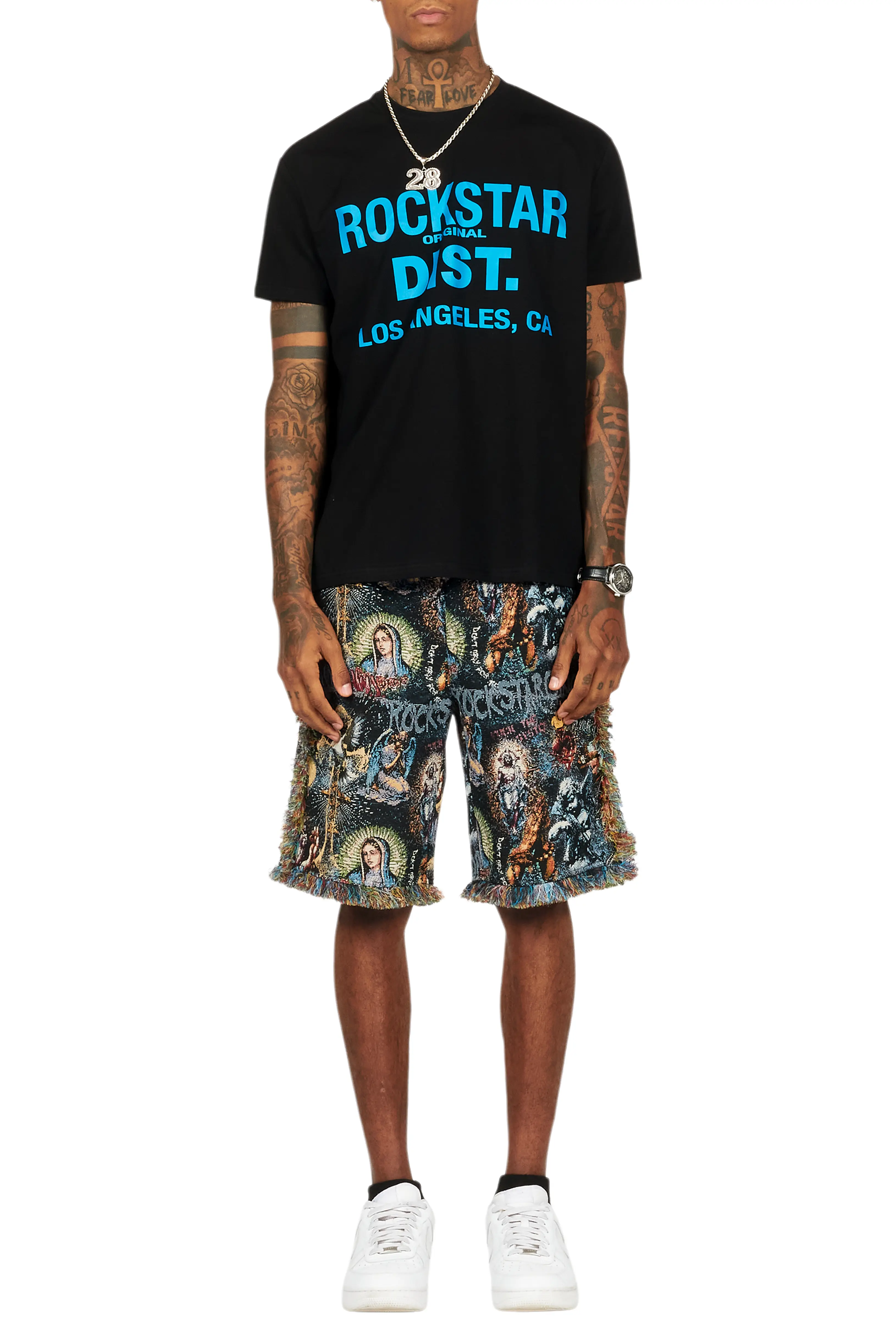Tappy Black/Multi T-Shirt Short Set - Image 9