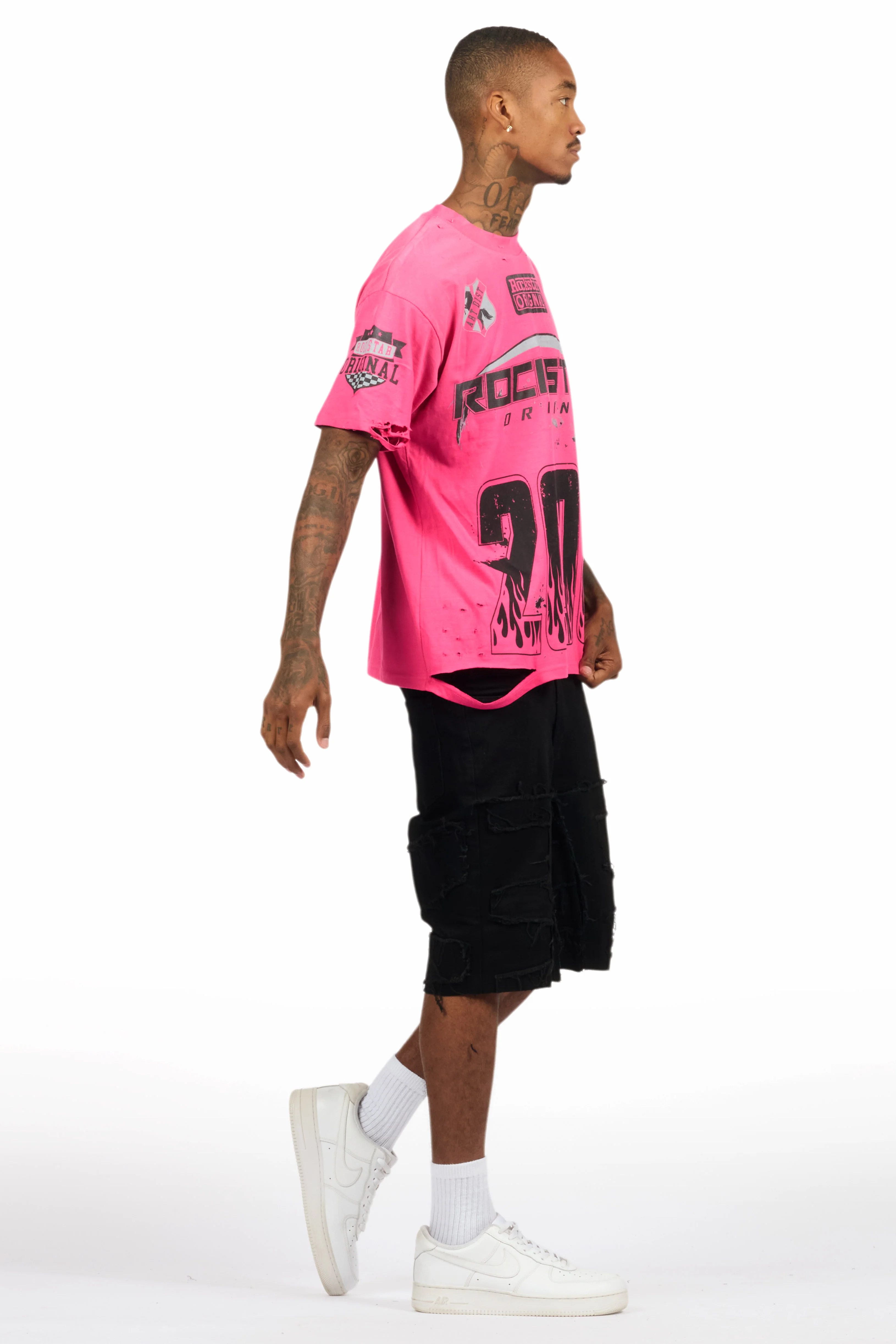 Shake Black Denim Short - Image 9