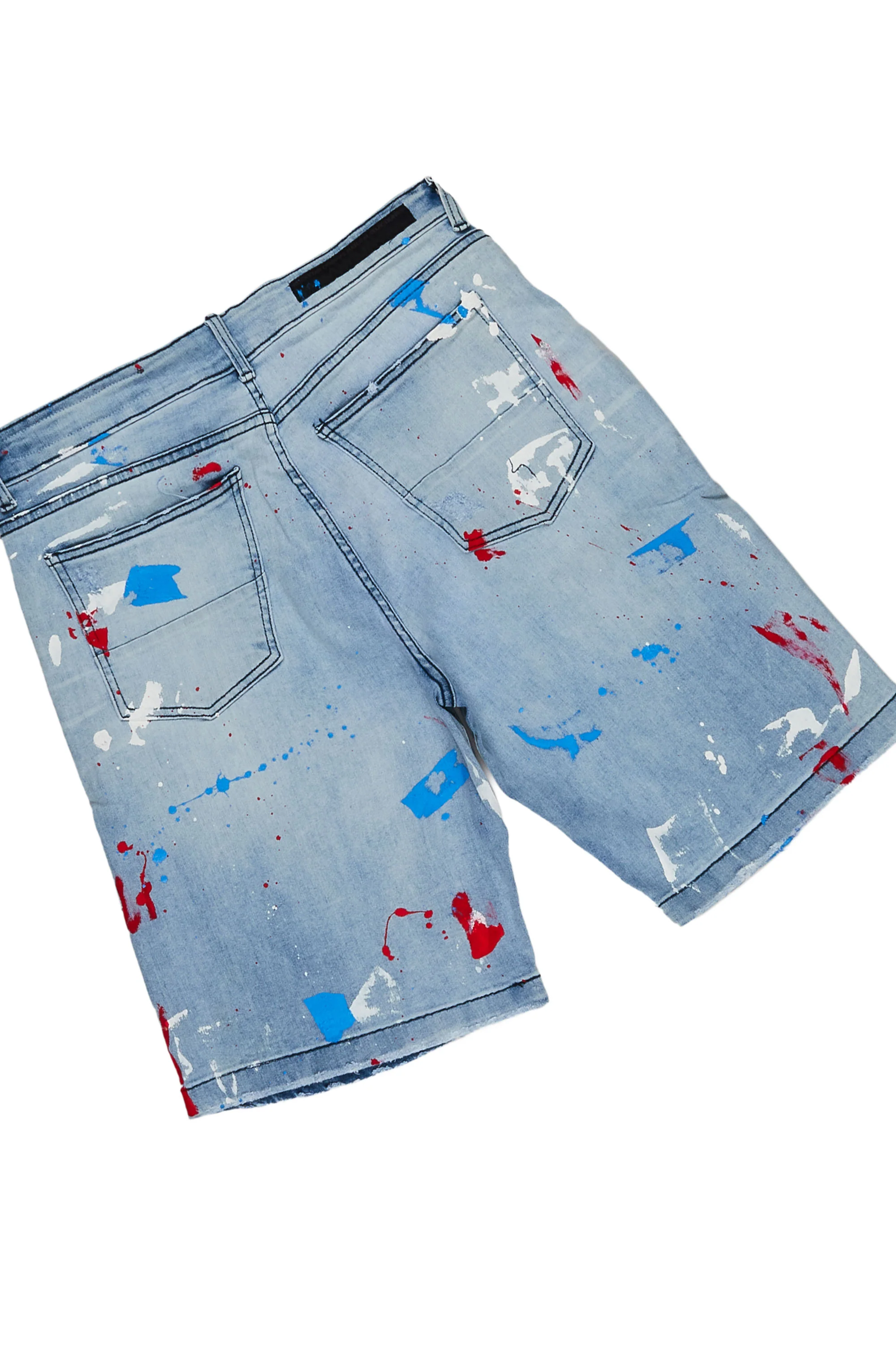 Noa Blue T-Shirt Denim Short Set - Image 5
