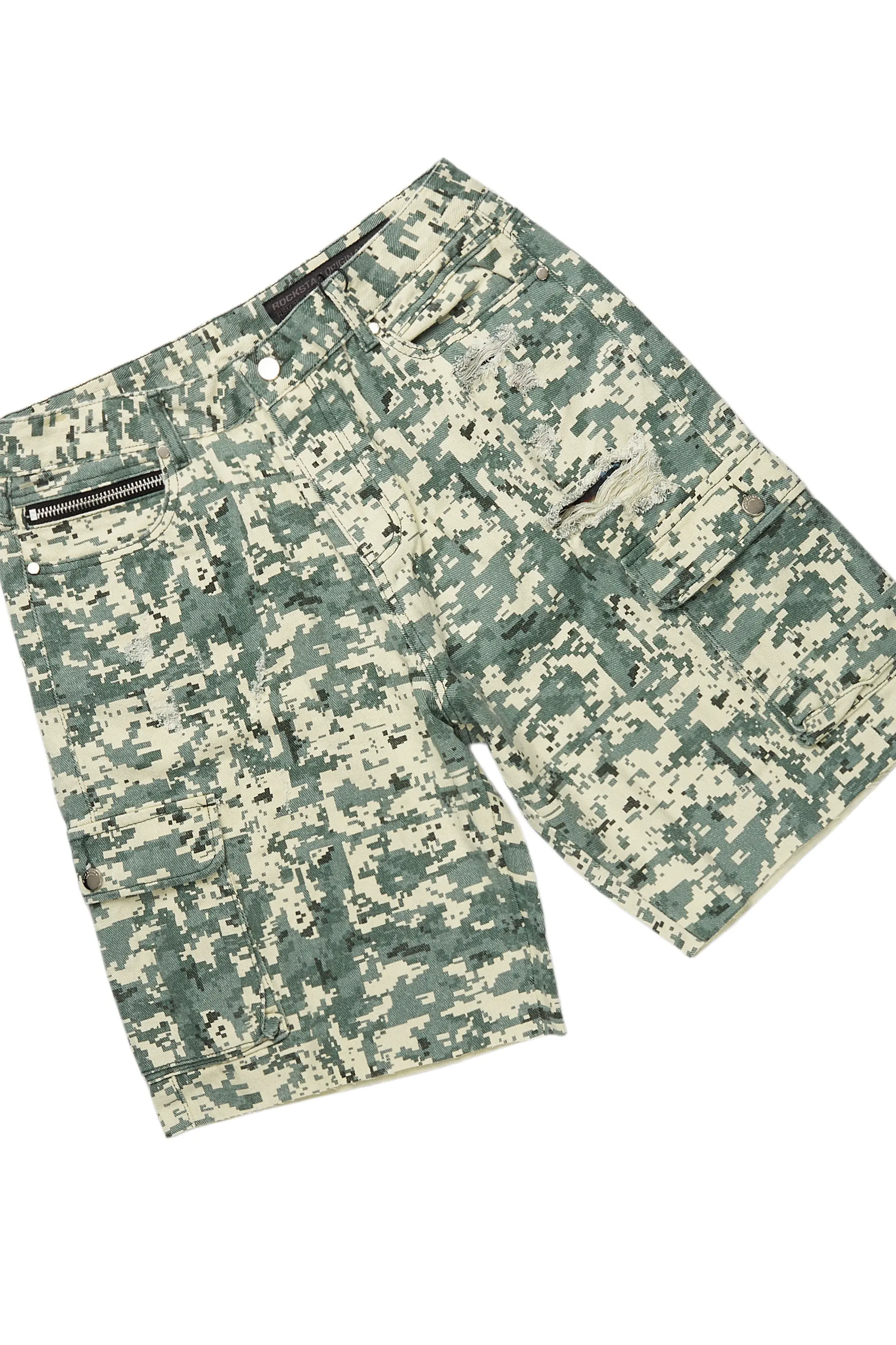 Palmer Black/Camo T-Shirt/Denim Short Set - Image 8