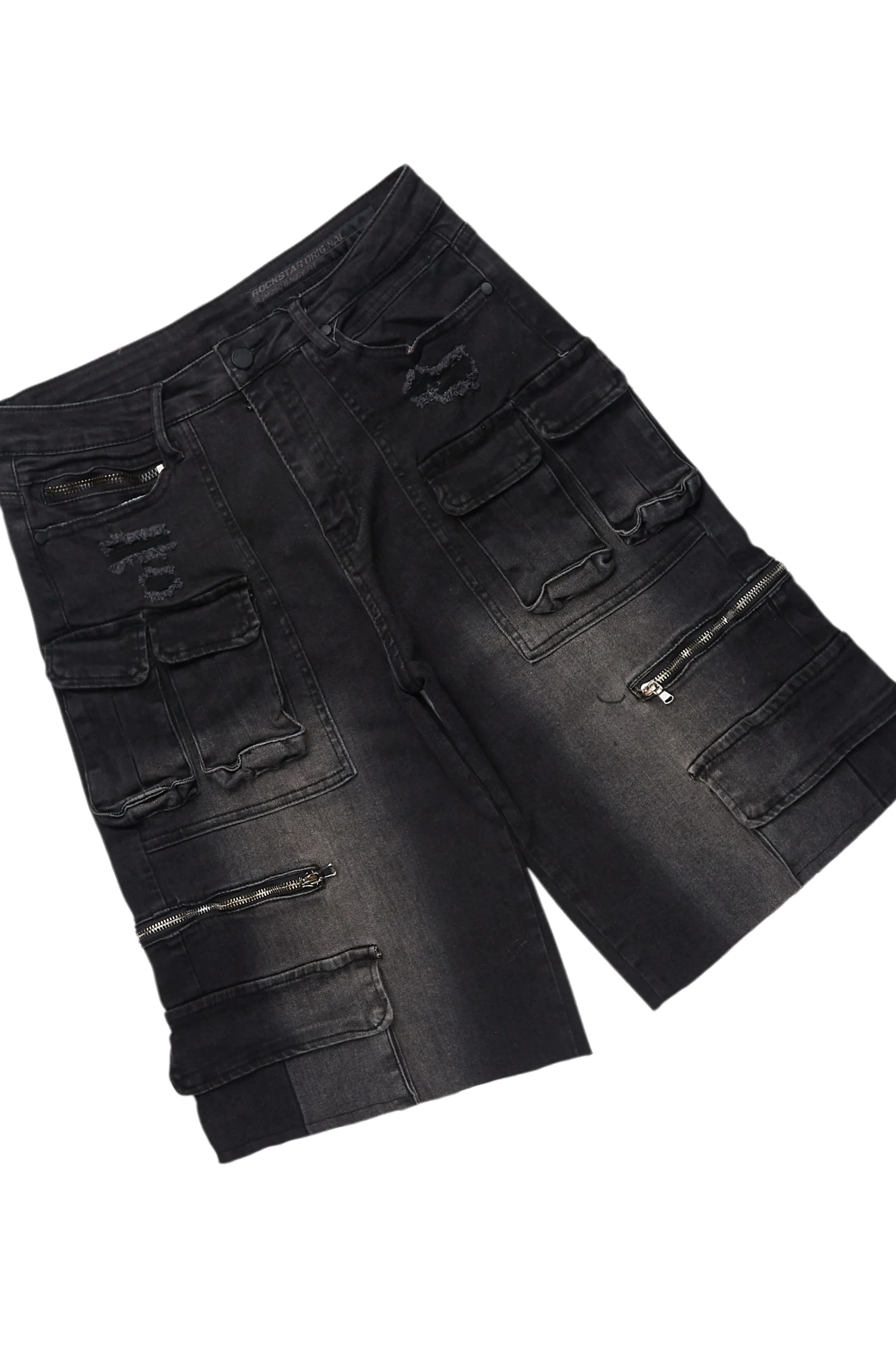 Dayte Nite Black/Red T-Shirt/Denim Short Set - Image 10