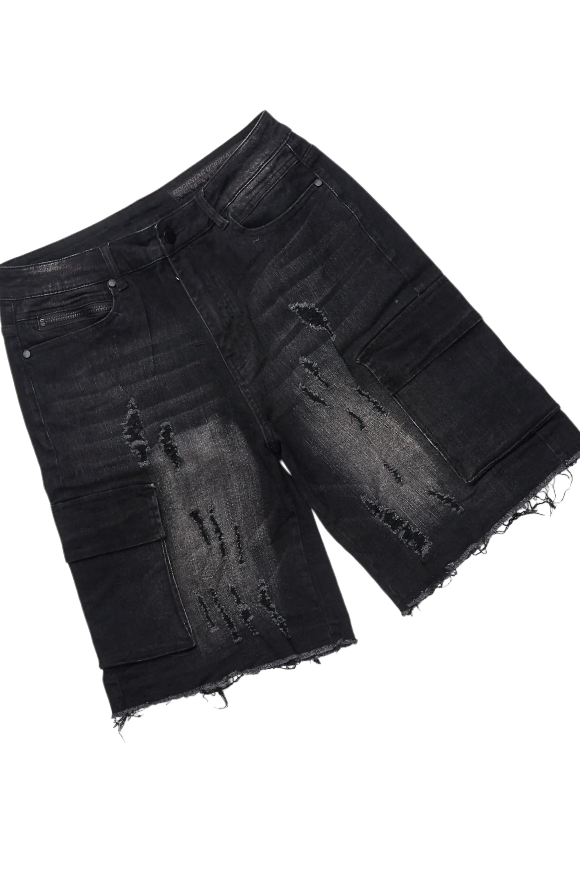 Kalix Black T-Shirt/Denim Short Set - Image 9