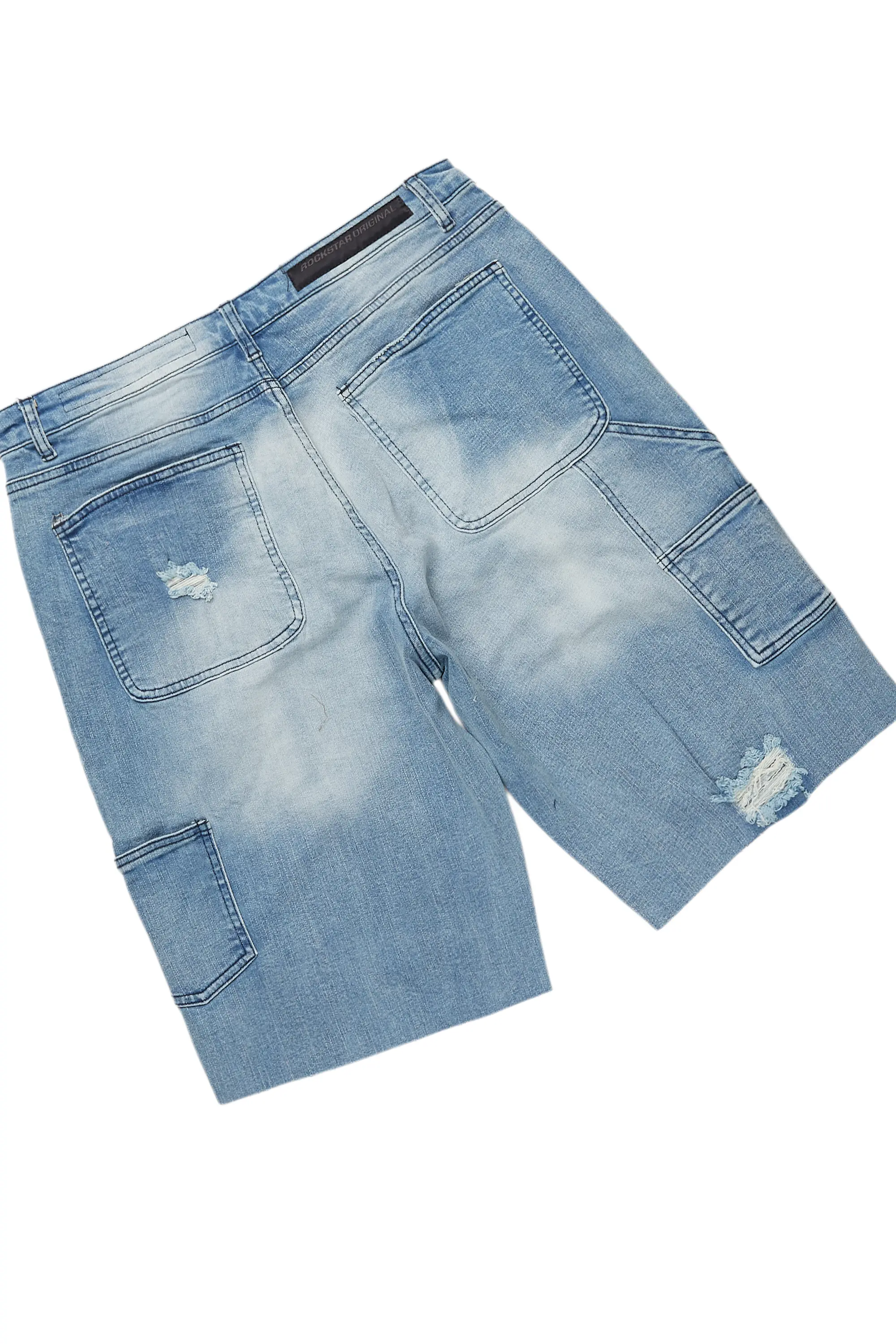 Grill White/Blue Tapestry T-Shirt/Denim Short Set - Image 8
