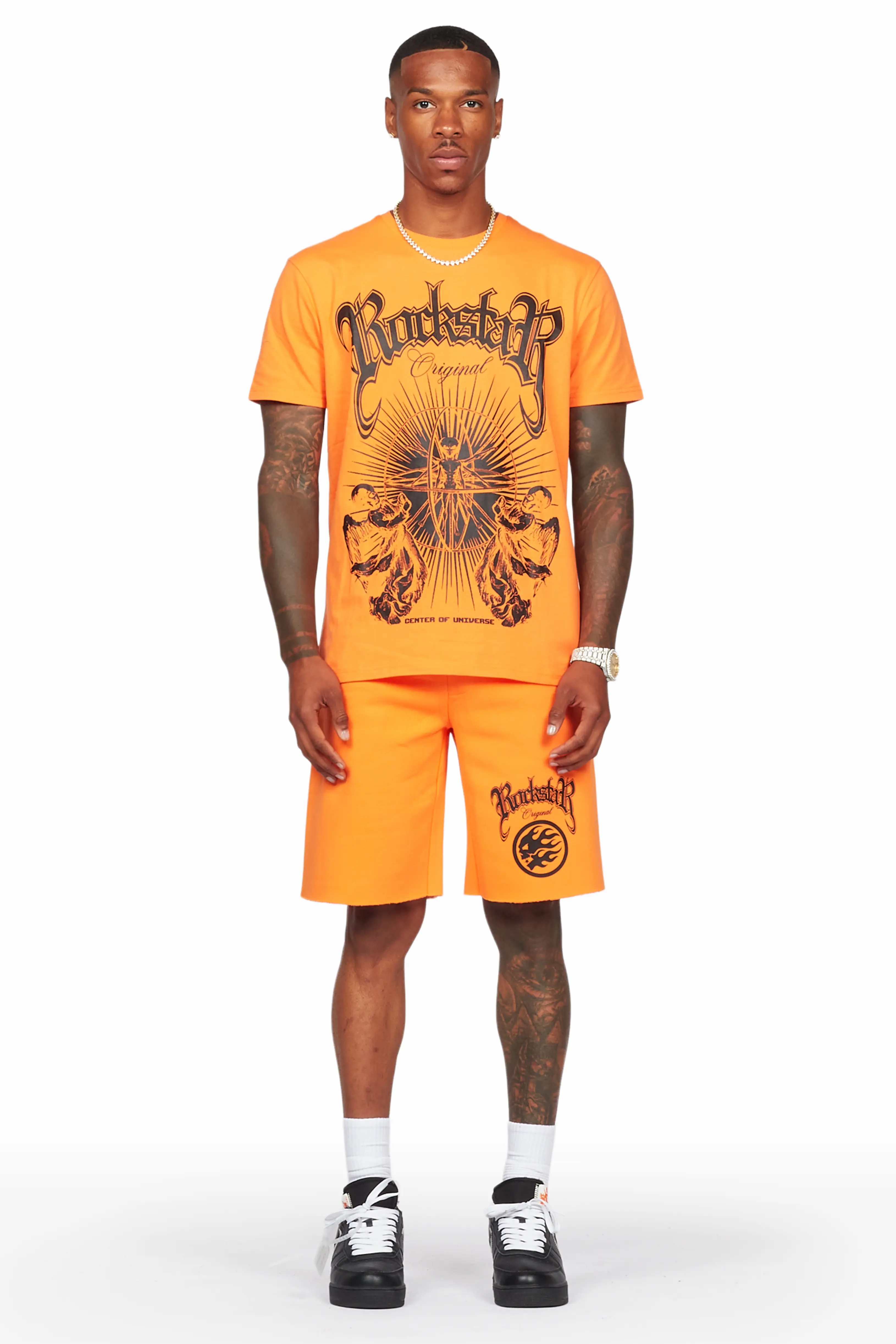 Yarden Orange T-Shirt/Short Set - Image 2
