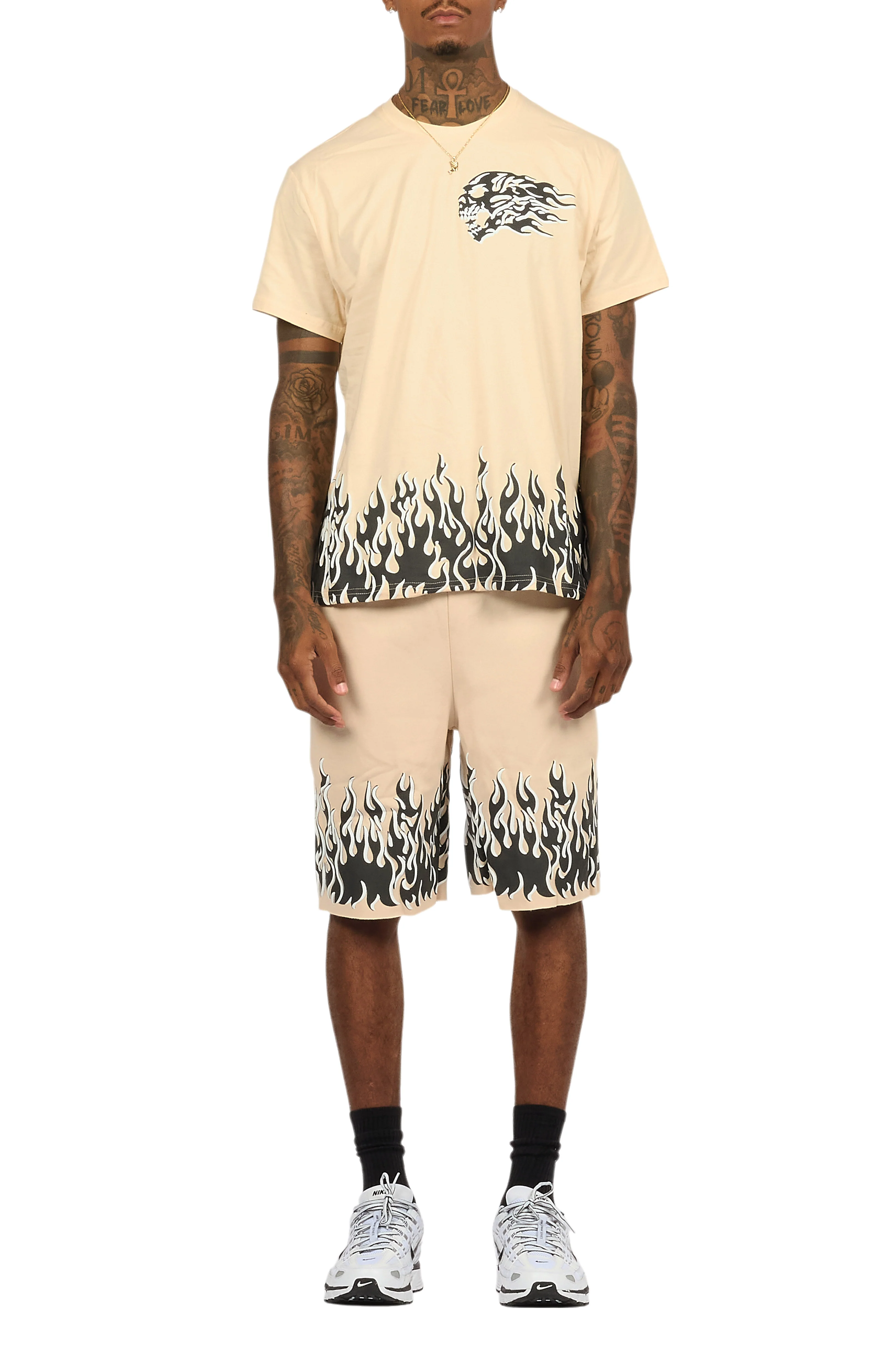 Bubble Beige T-Shirt/Short Set - Image 12
