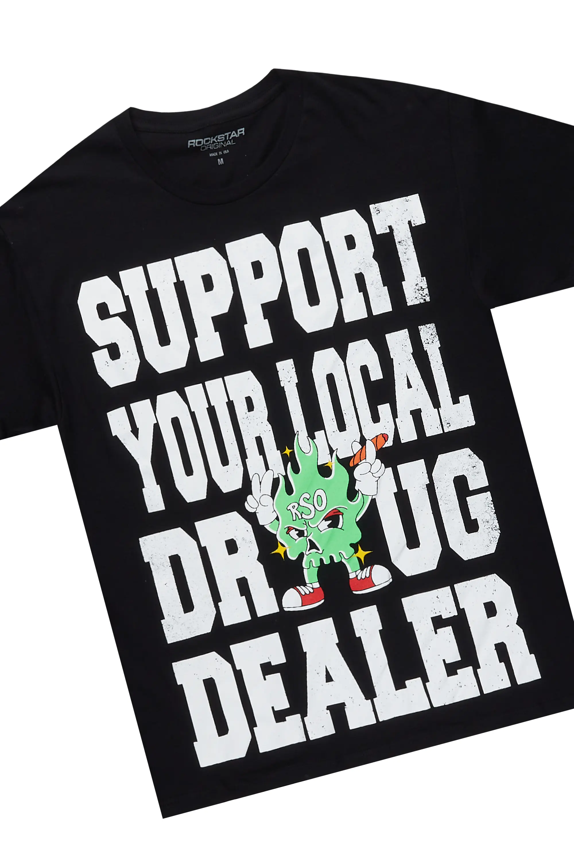 Tarl Black Graphic T-Shirt Short Set - Image 7