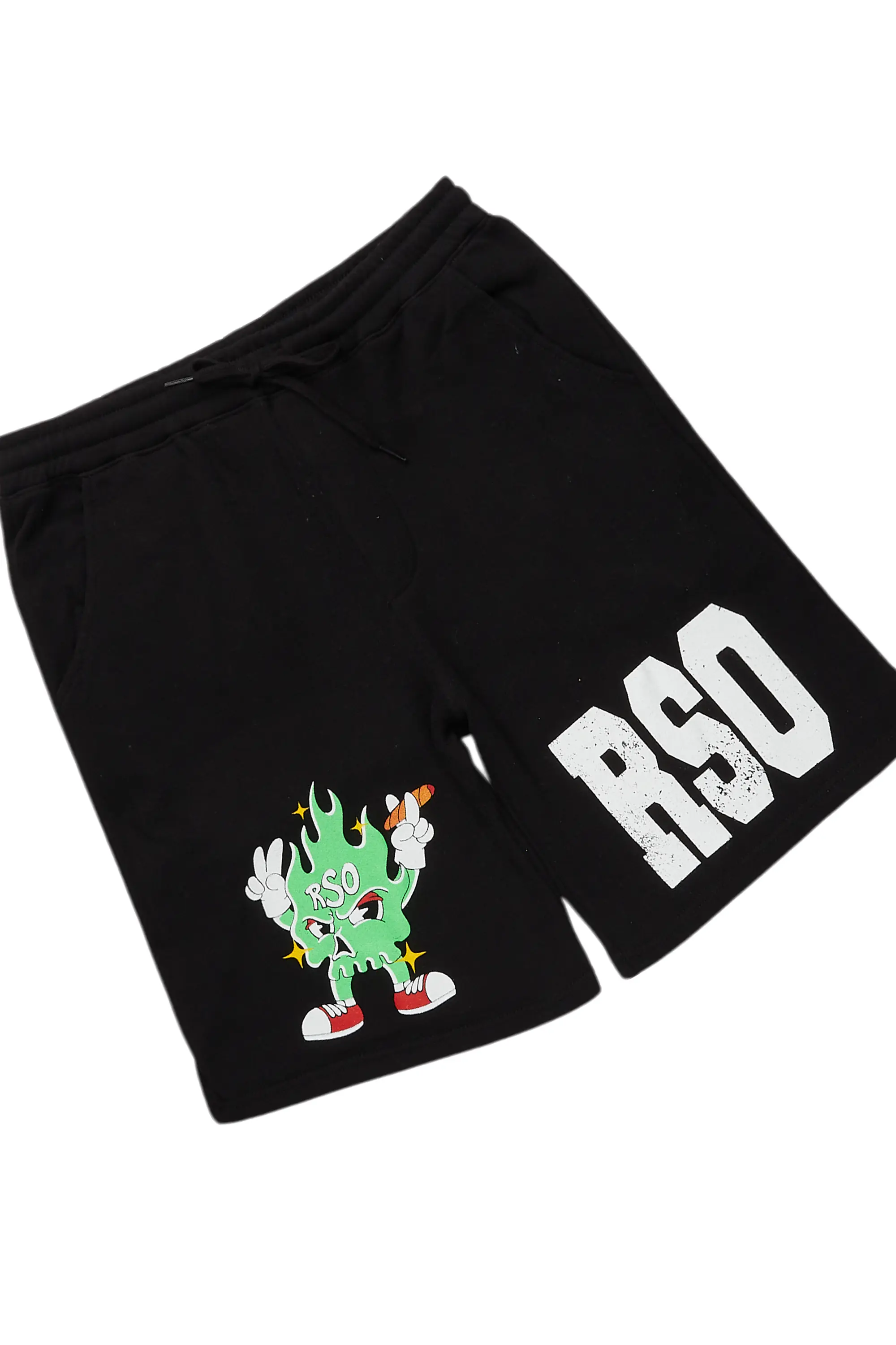 Tarl Black Graphic T-Shirt Short Set - Image 8