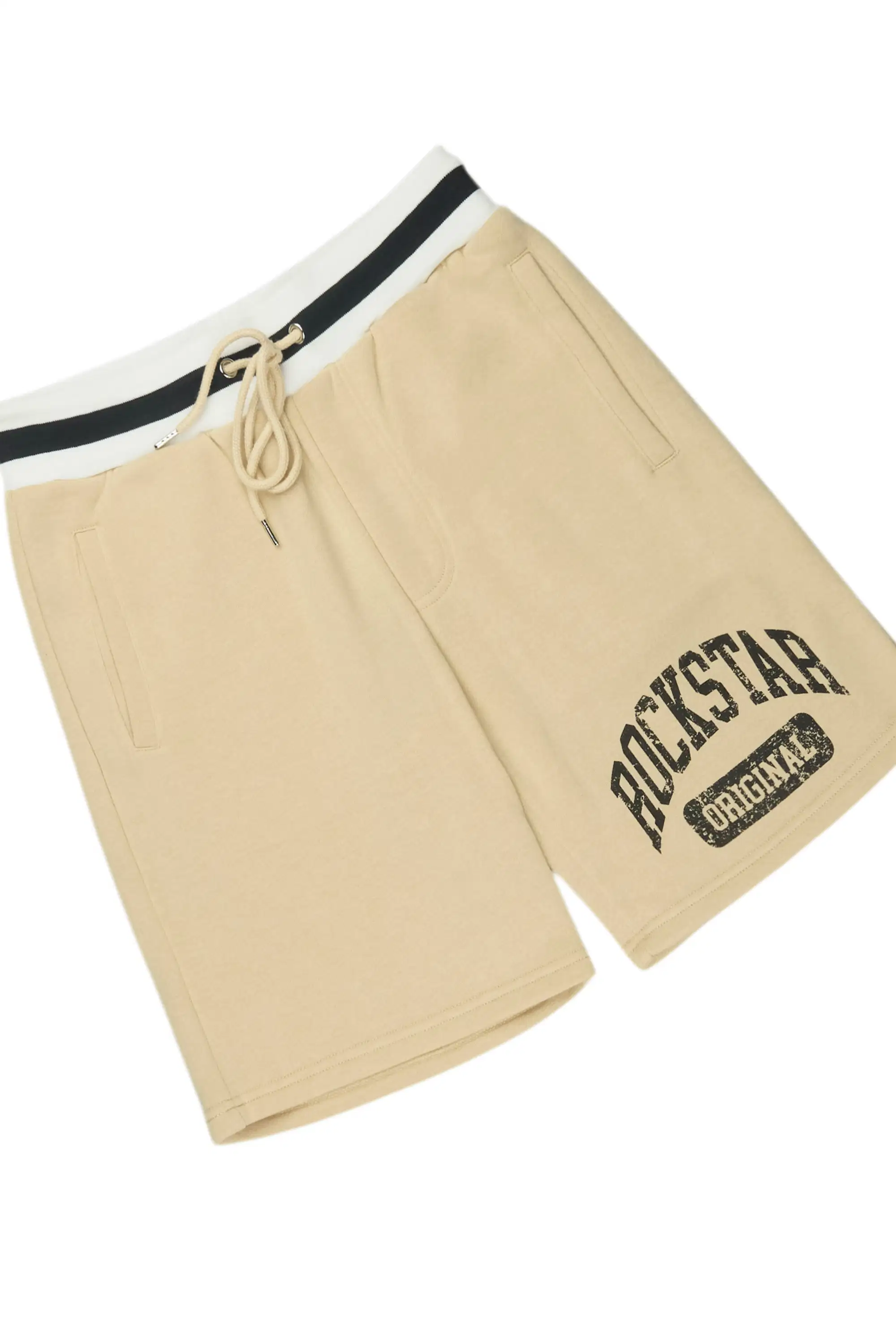 Zig White/Beige T-Shirt/Short Set - Image 5