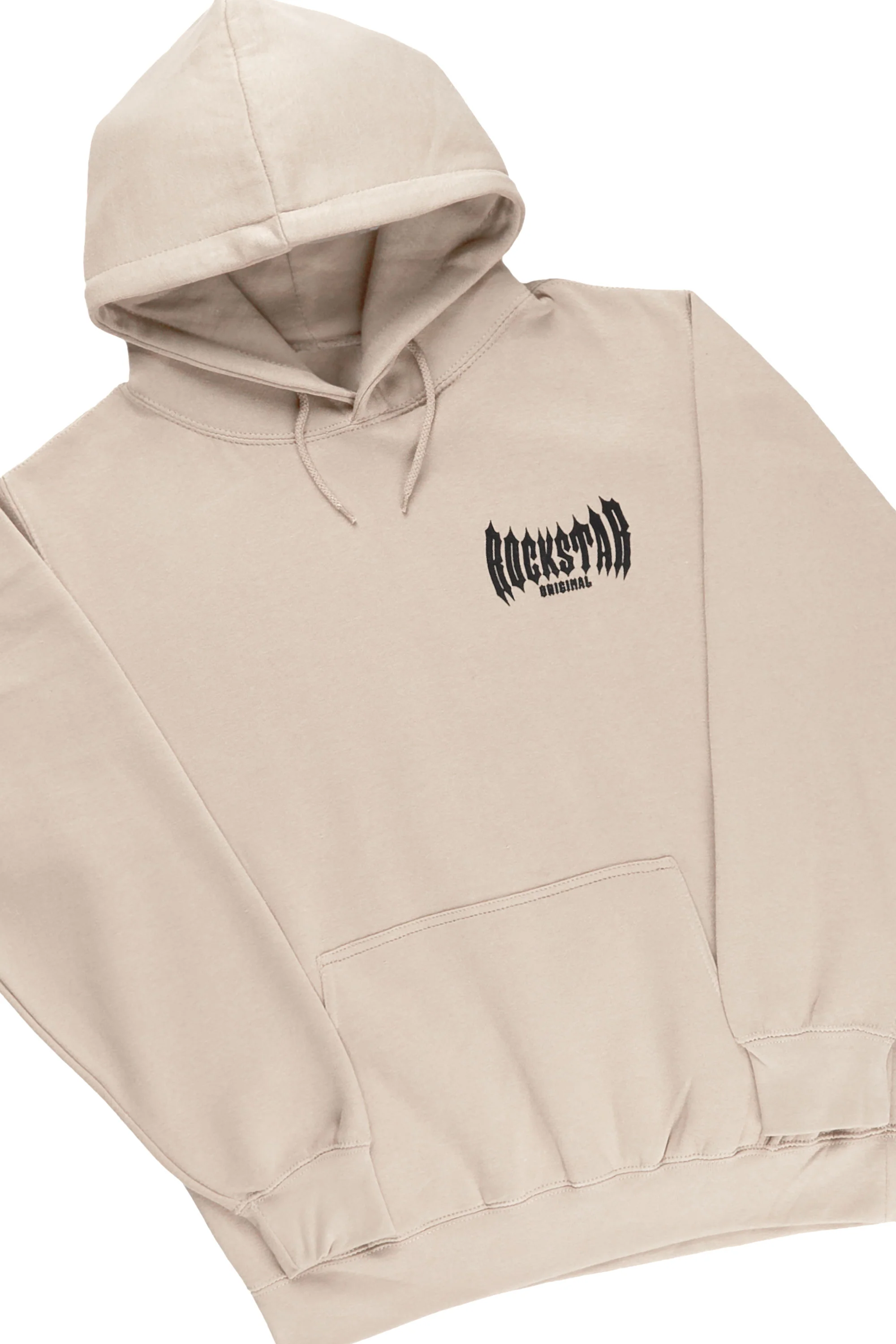 Skeller Beige Hoodie Short Set - Image 2