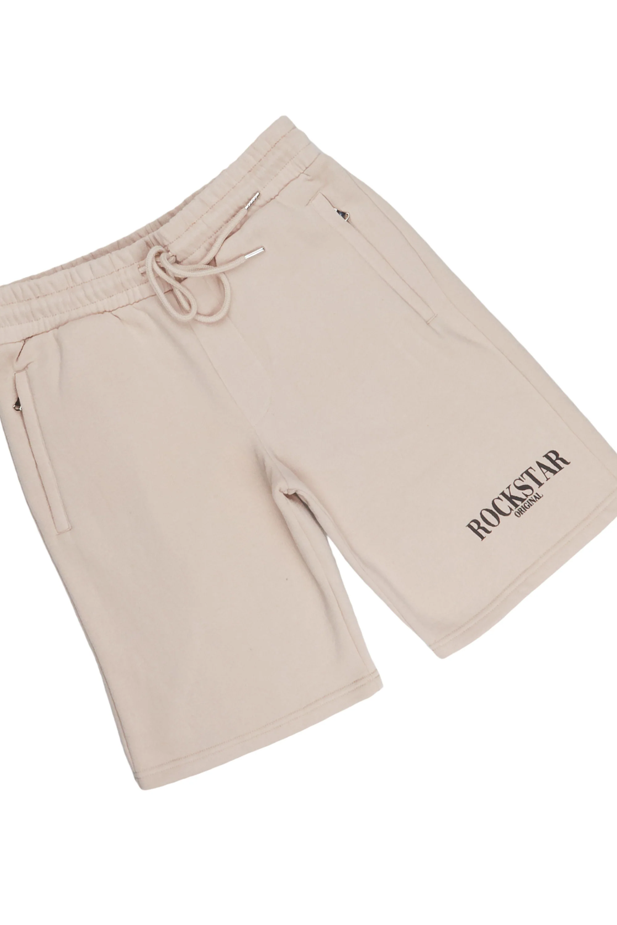 Octavio Taupe Hoodie Short Set - Image 7