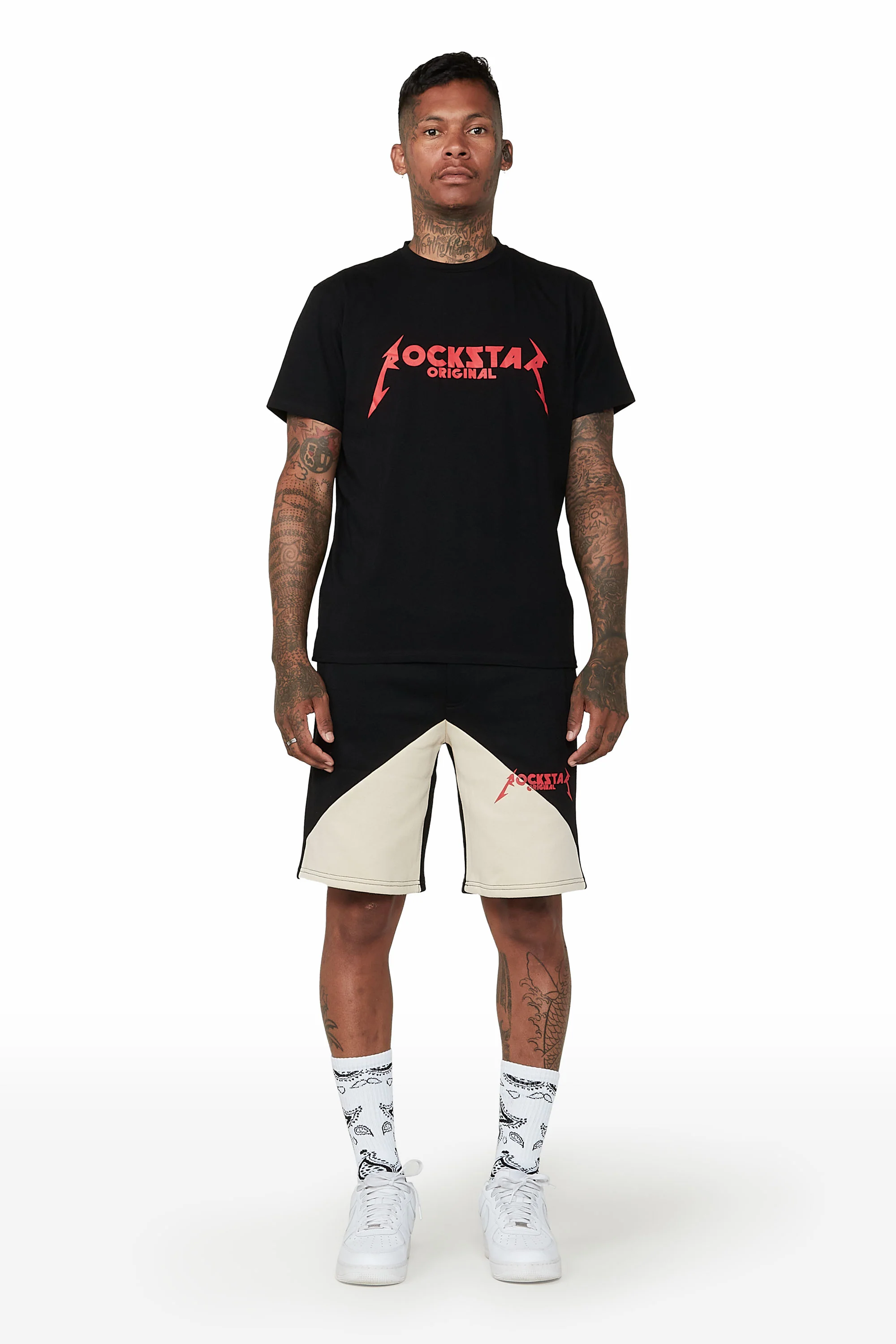 Scottie Black/Beige Short Set - Image 2