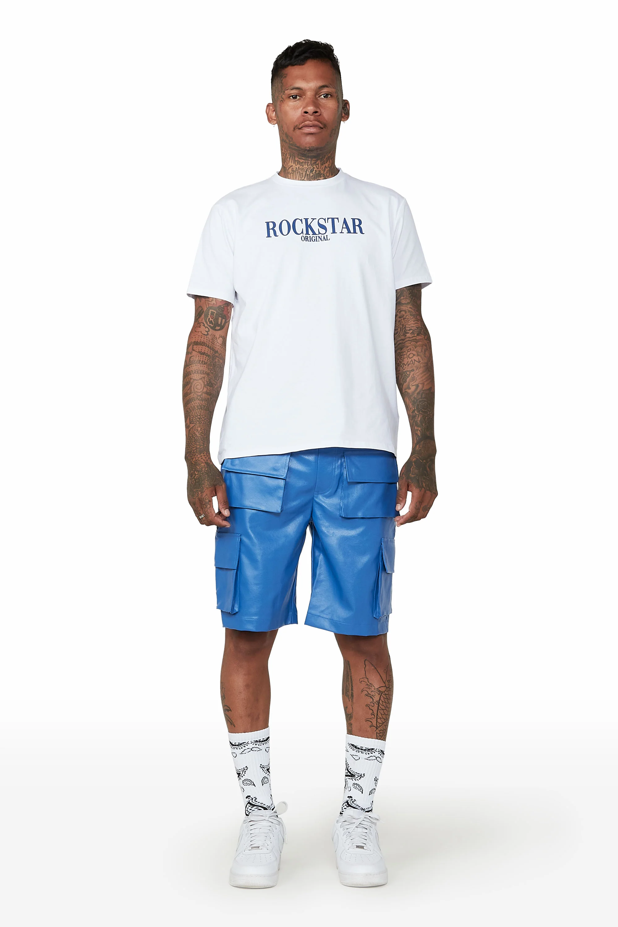 Callum Royal Blue Short Set - Image 2