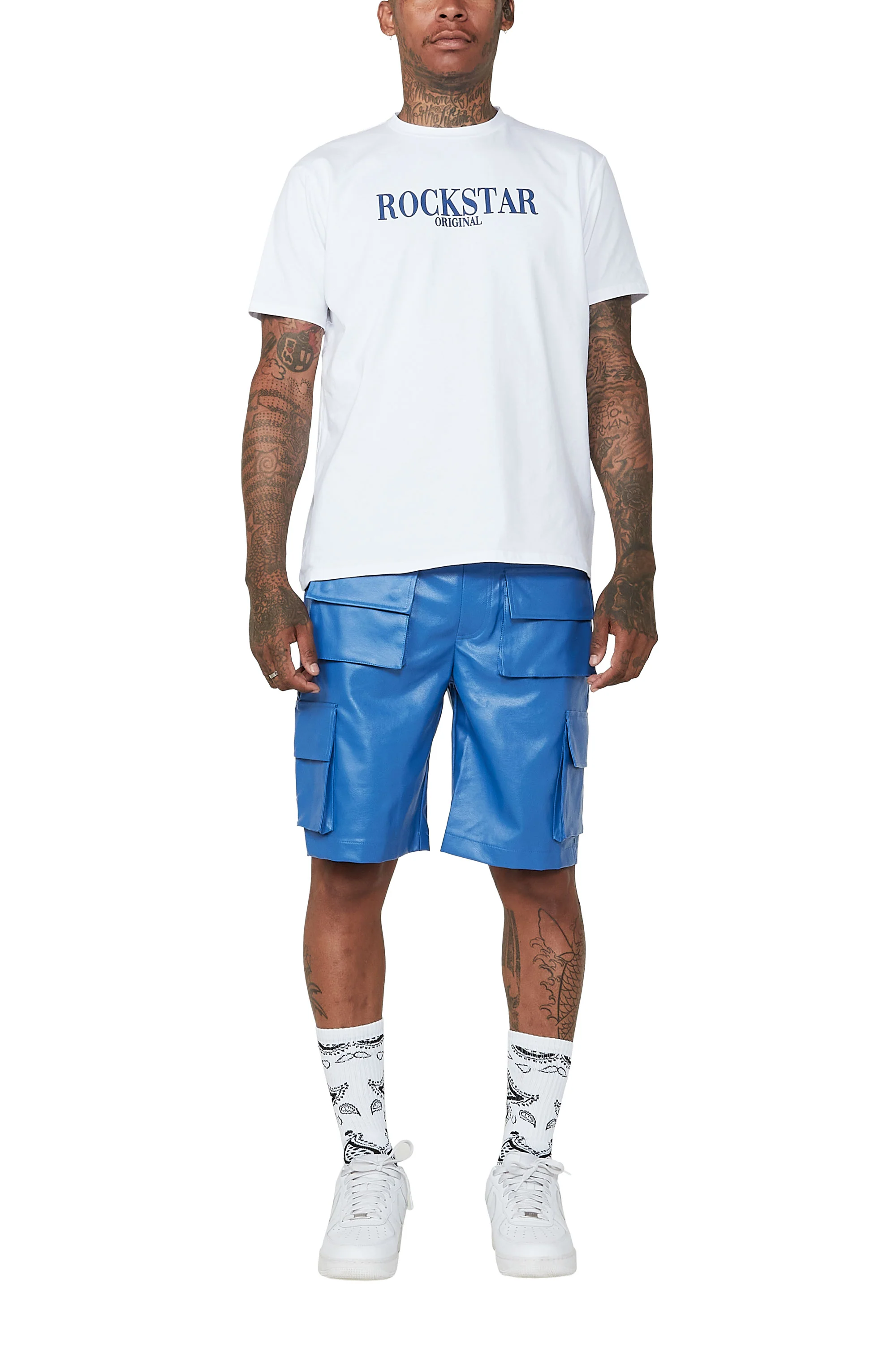 Callum Royal Blue Short Set - Image 5