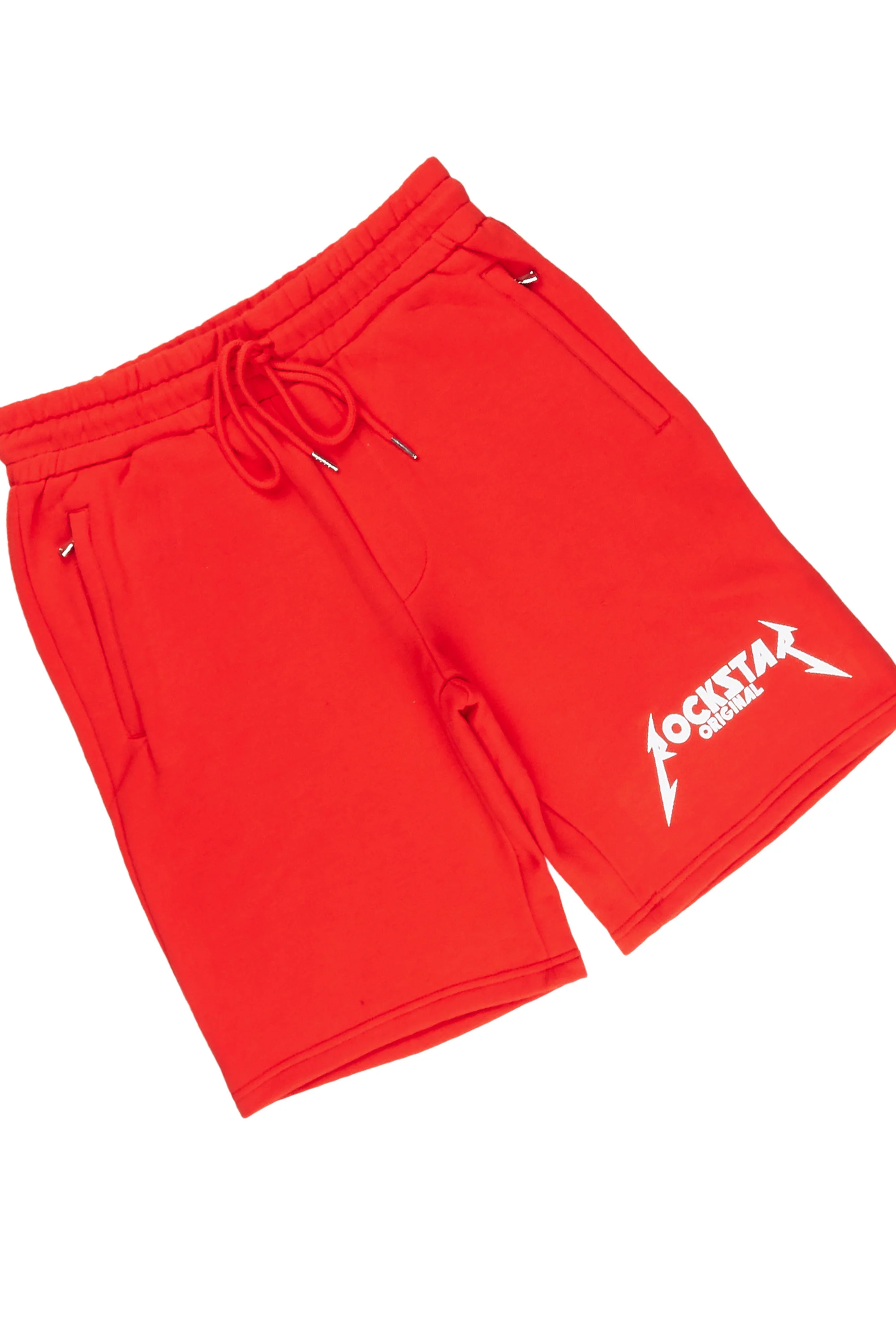 Wayan Red T-Shirt Short Set - Image 3