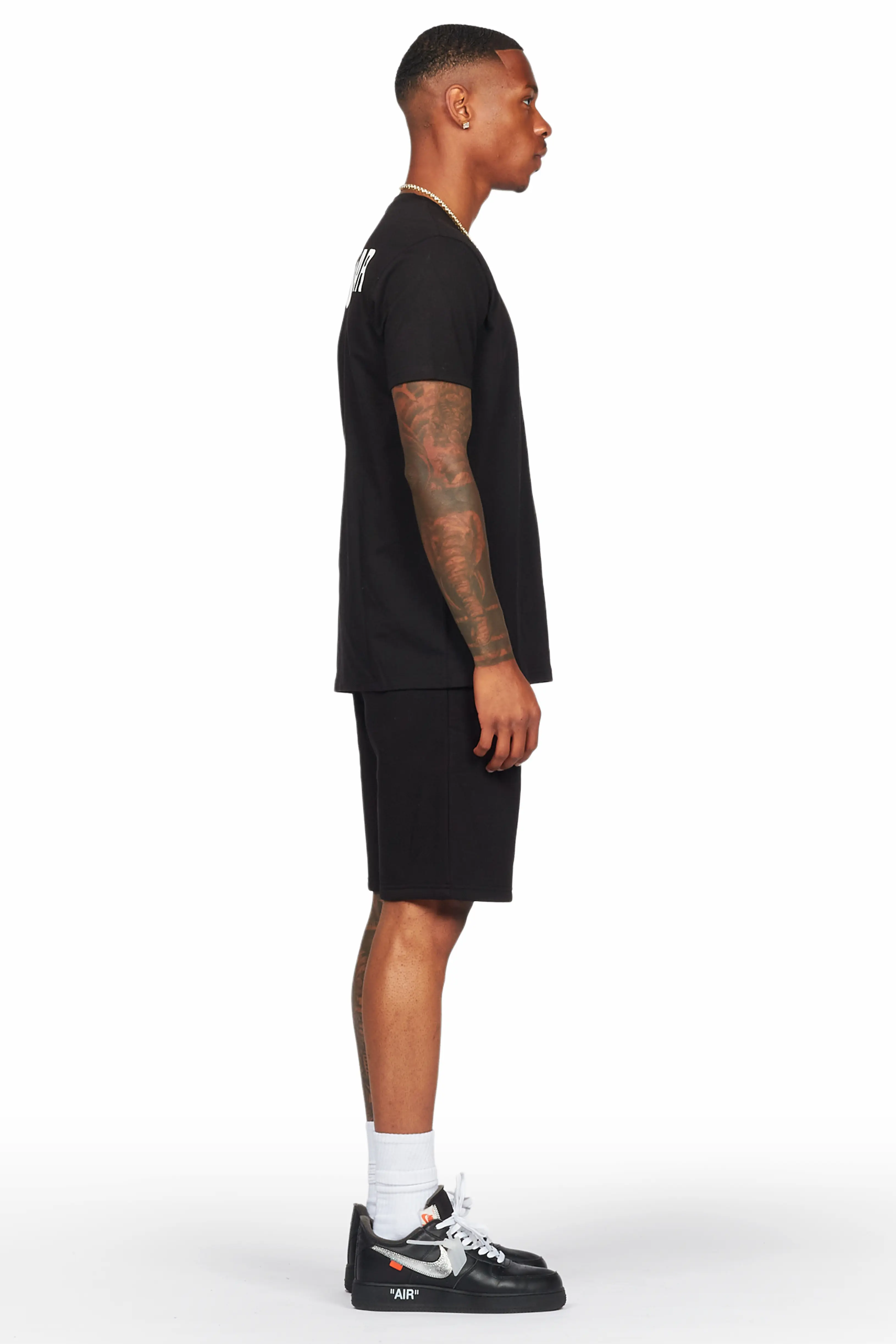 Alpine Black T-Shirt/Short Set - Image 4