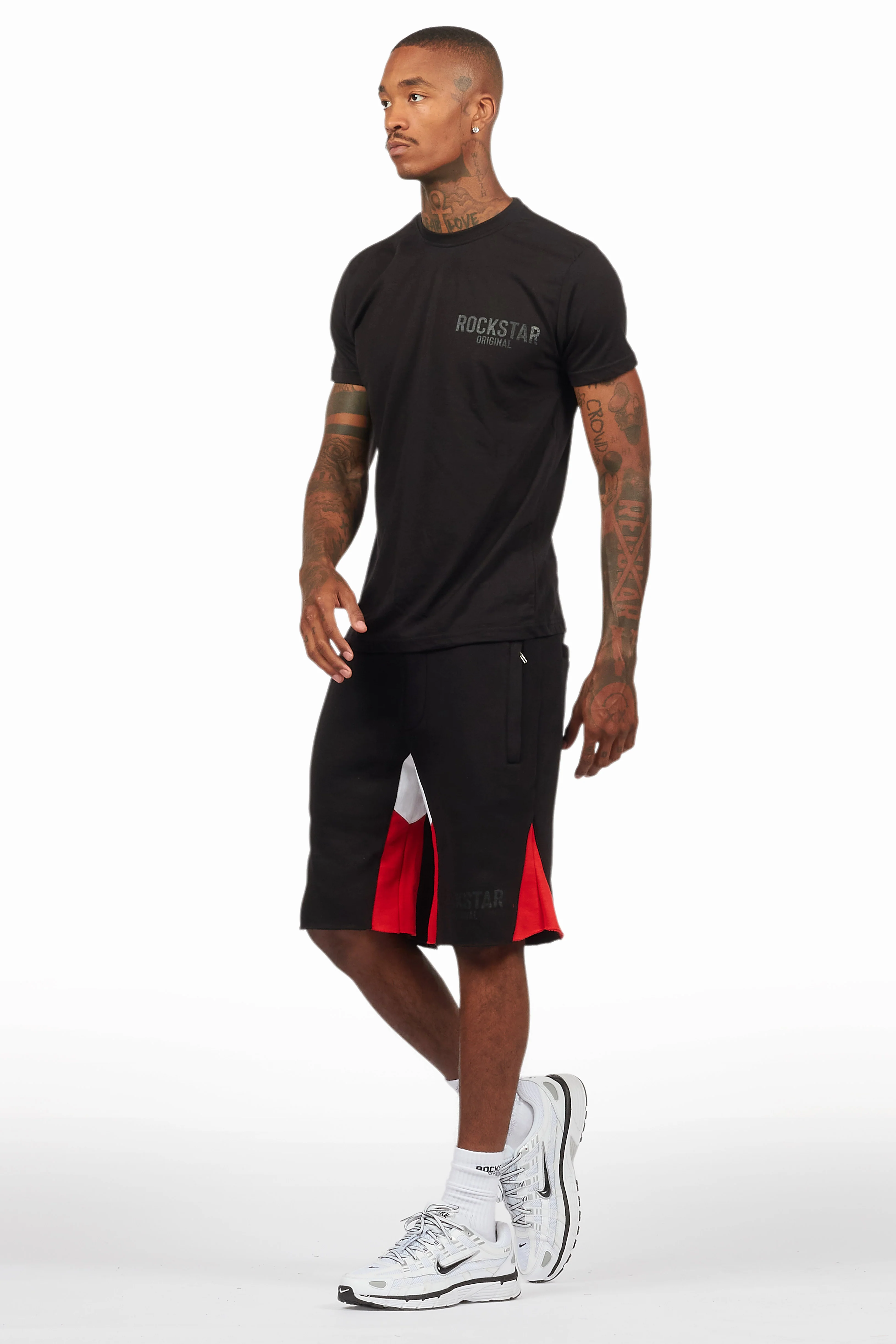 Sana Black Relaxed T-Shirt/Short Set - Image 7