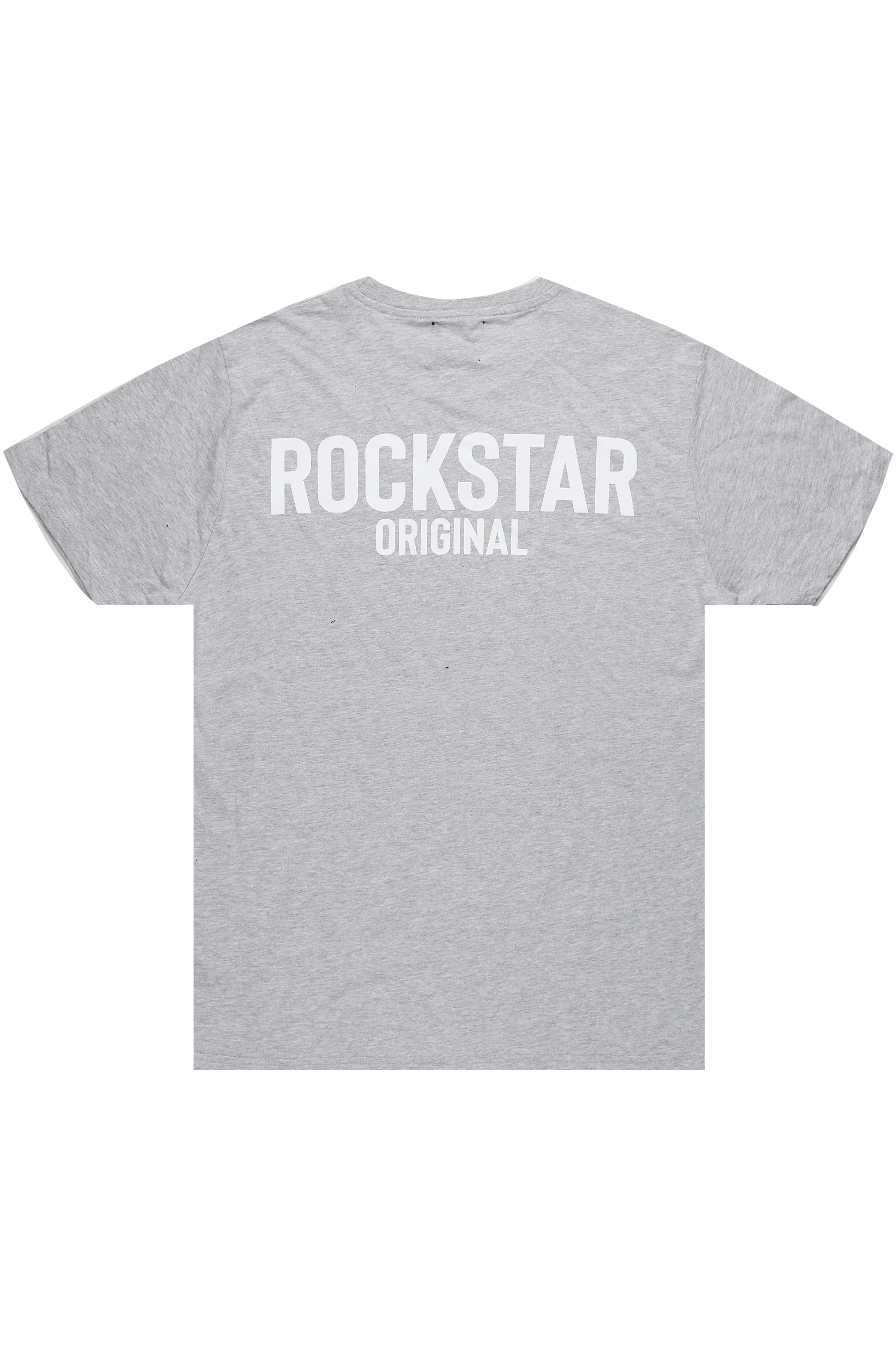 Sana Heather Grey Relaxed T-Shirt/Short Set - Image 5